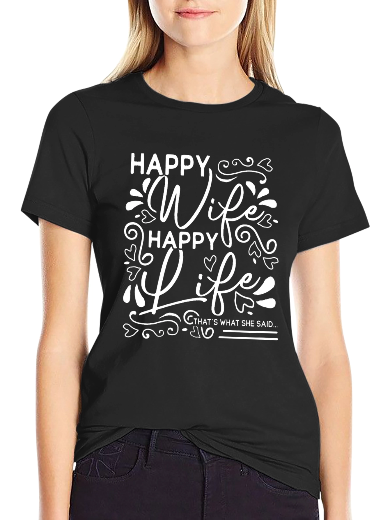 Happy Wife Happy Life Graphic Tee