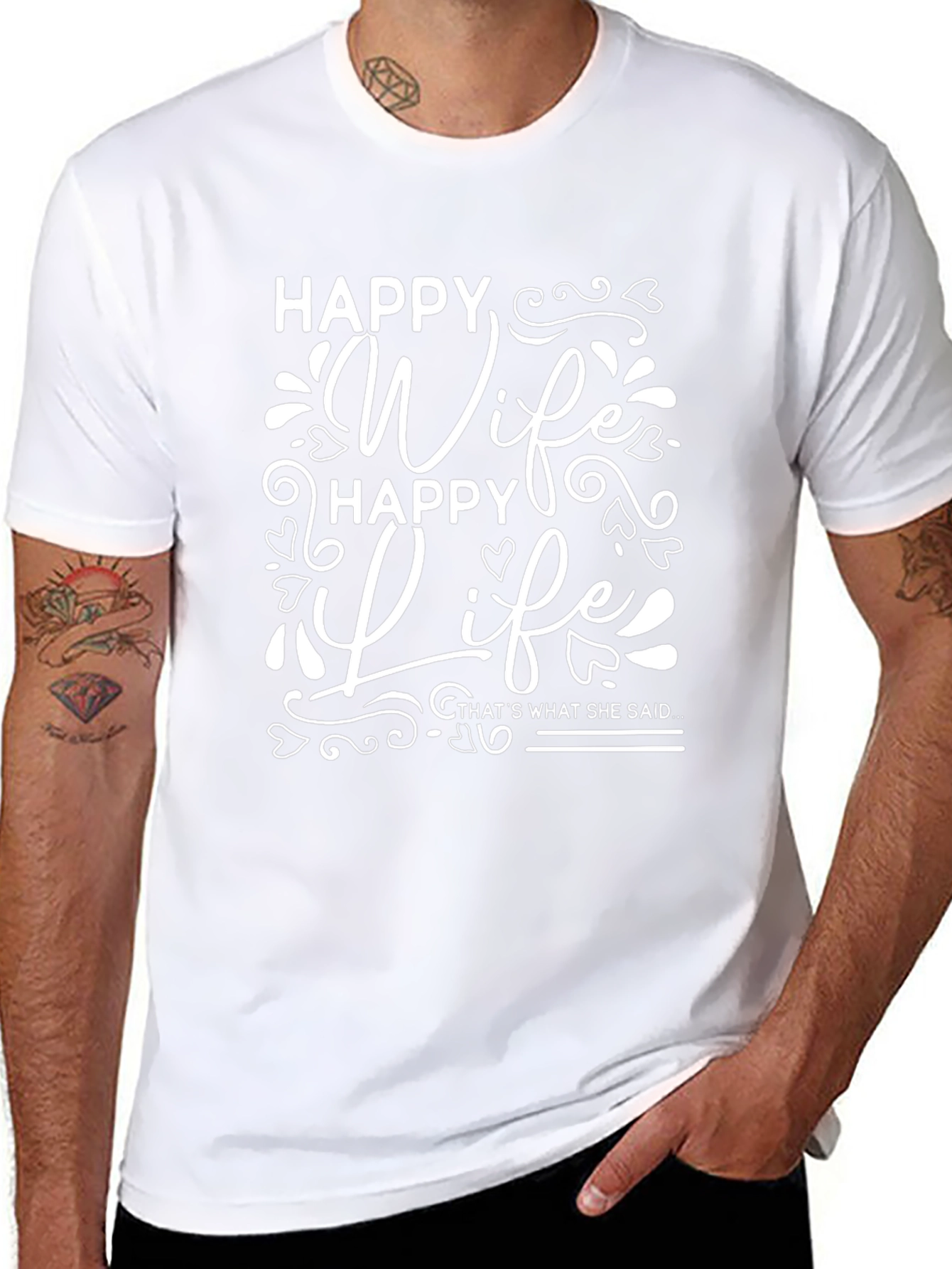 Happy Wife Happy Life Graphic Tee