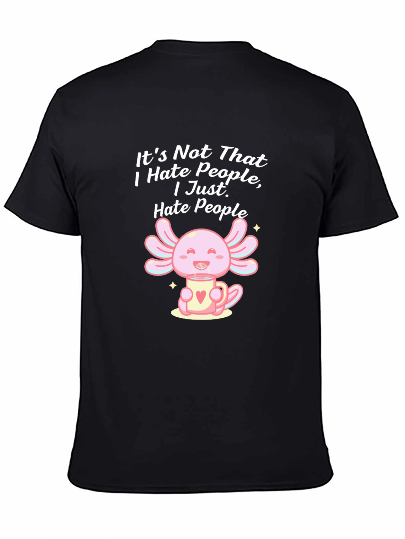 Funny Axolotl Hate People T-Shirt