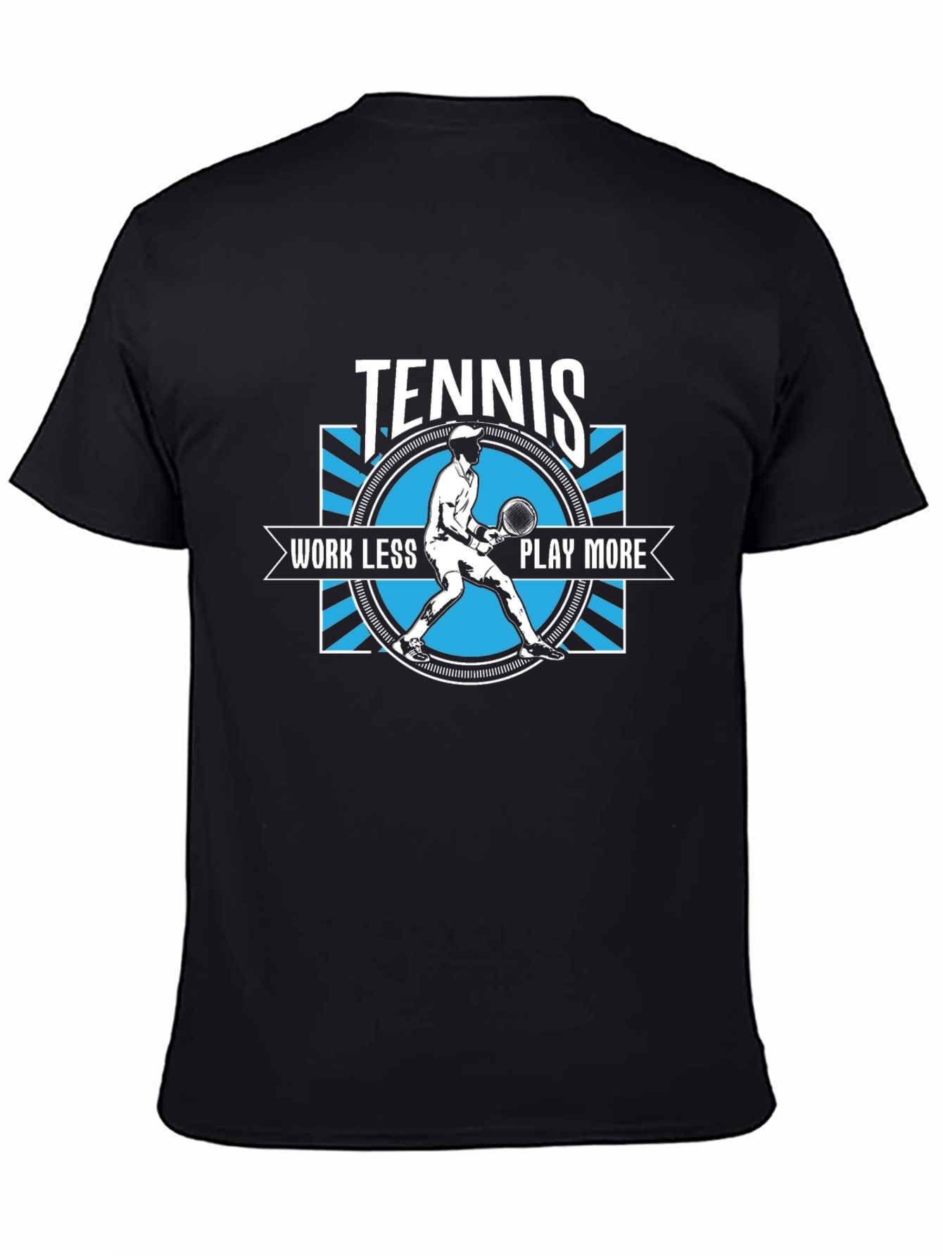 Tennis Work Less Play More Graphic T-Shirt