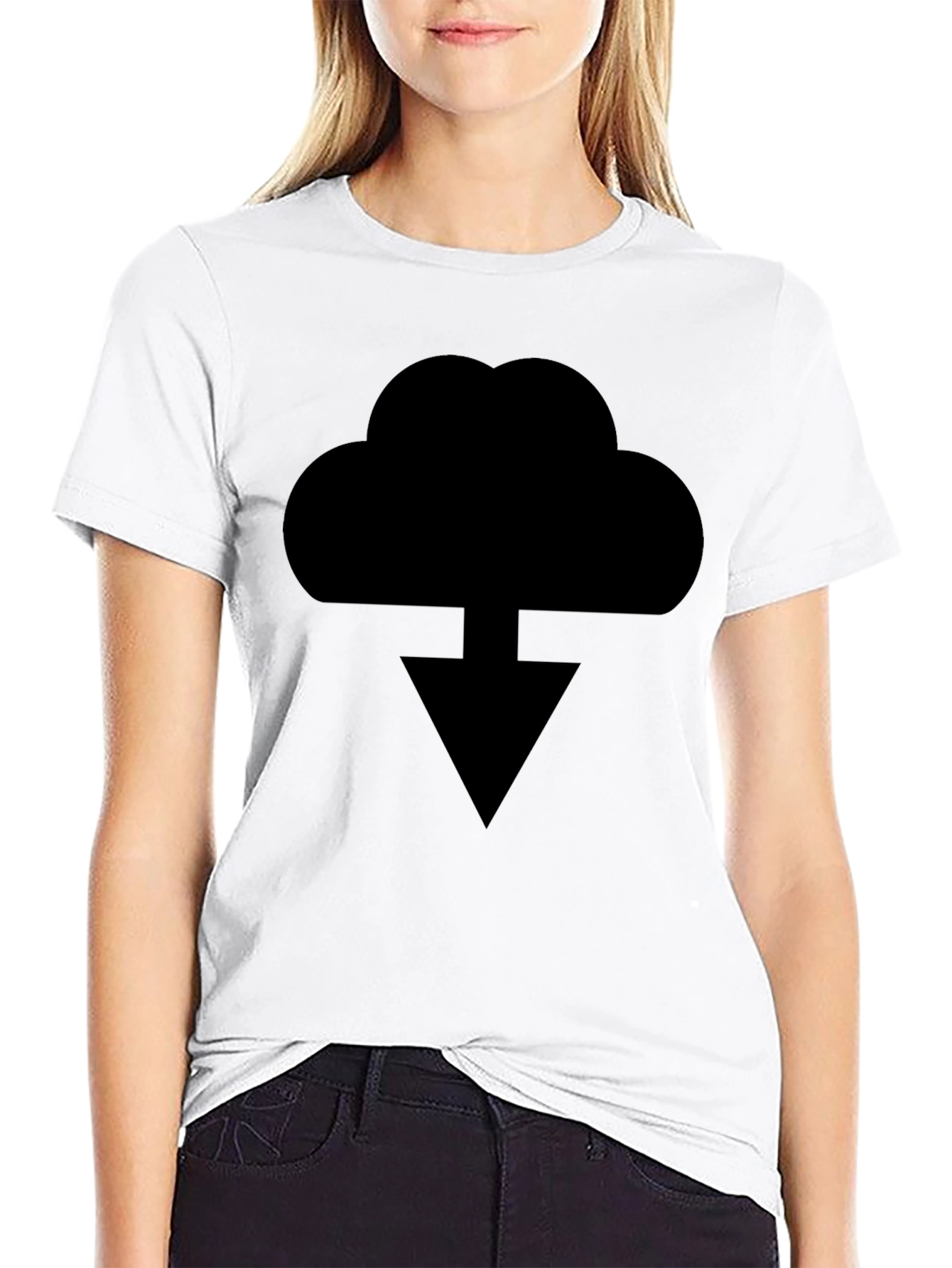 Cloud Download Graphic T-Shirt - Soft Cotton Blend