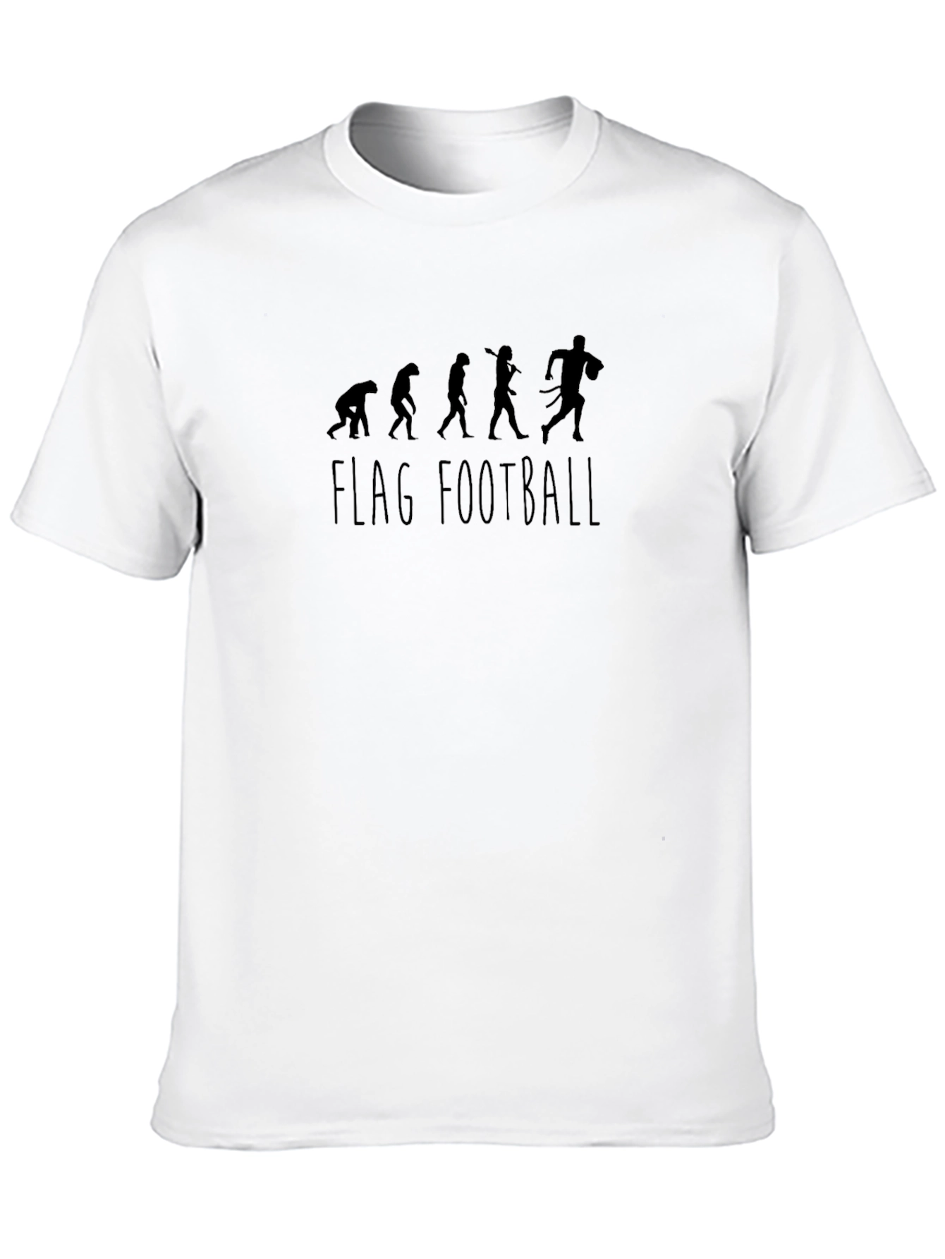 Flag Football Evolution Graphic T-Shirt