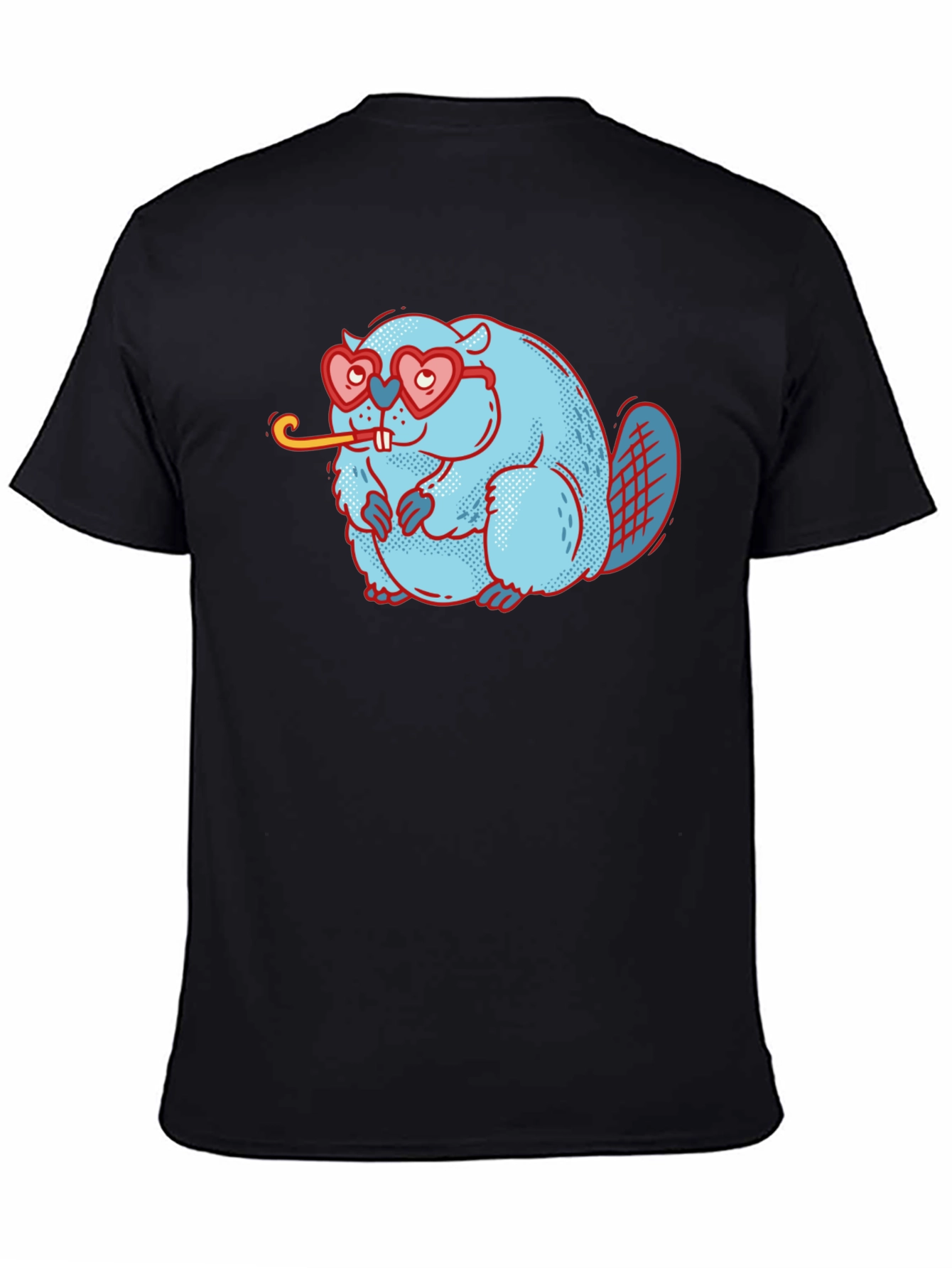 Cute Beaver with Heart Glasses T-Shirt