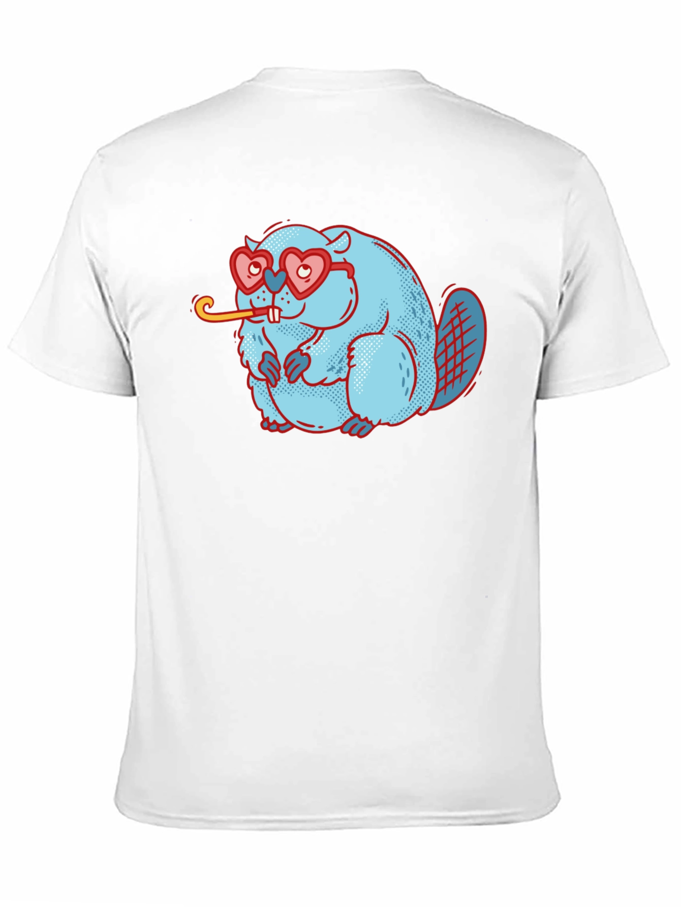 Cute Beaver with Heart Glasses T-Shirt