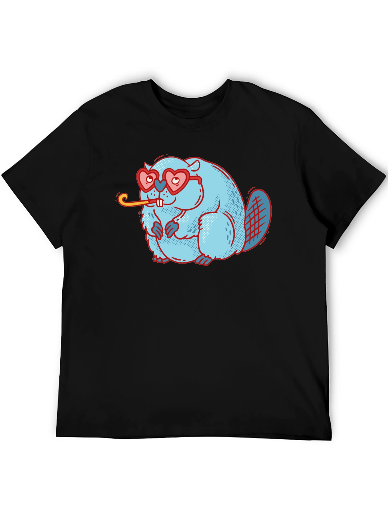Cute Beaver with Heart Glasses T-Shirt