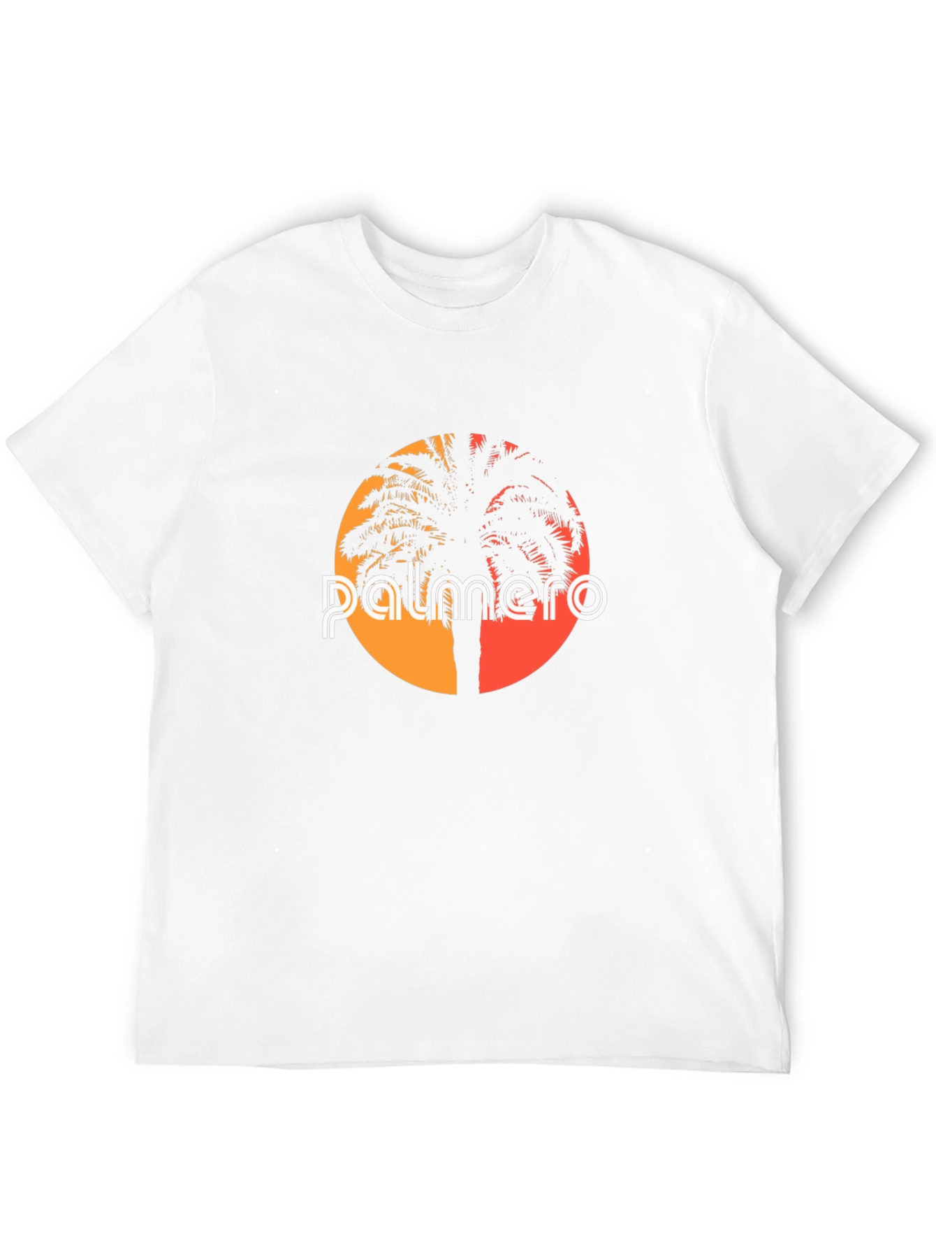 Palmero Graphic Tee - Sunset Palm Tree Shirt