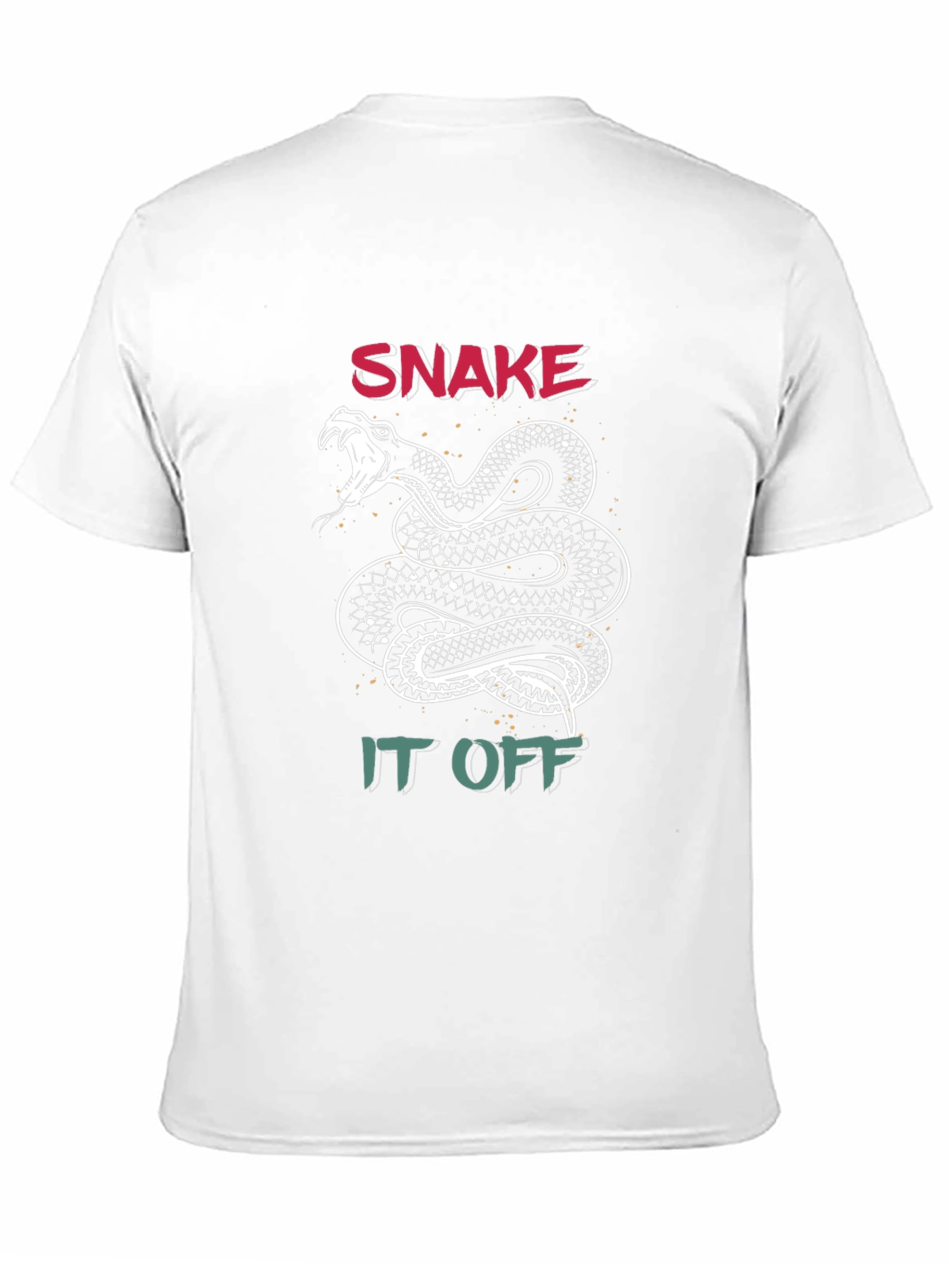 Snake It Off Graphic T-Shirt - Black Crew Neck