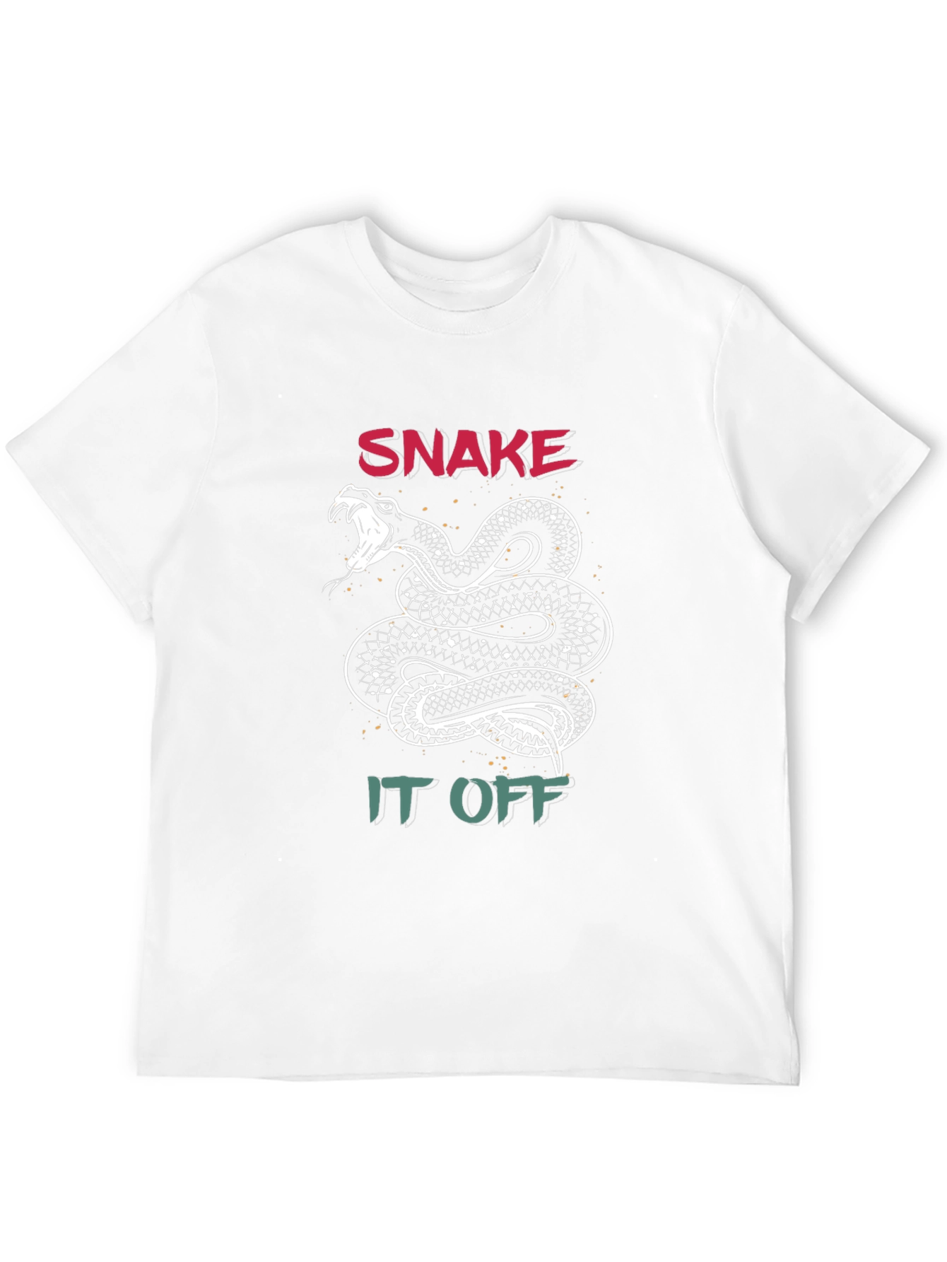 Snake It Off Graphic T-Shirt - Black Crew Neck