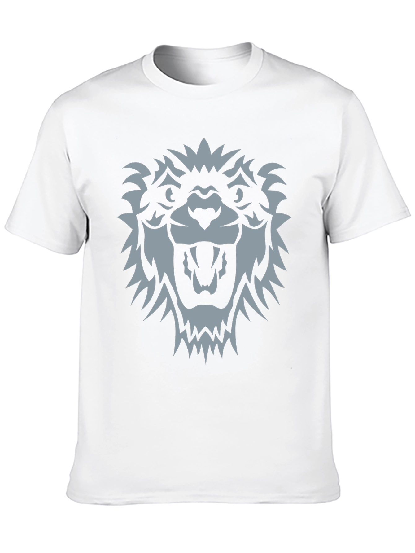 Black T-Shirt with Wolf Graphic