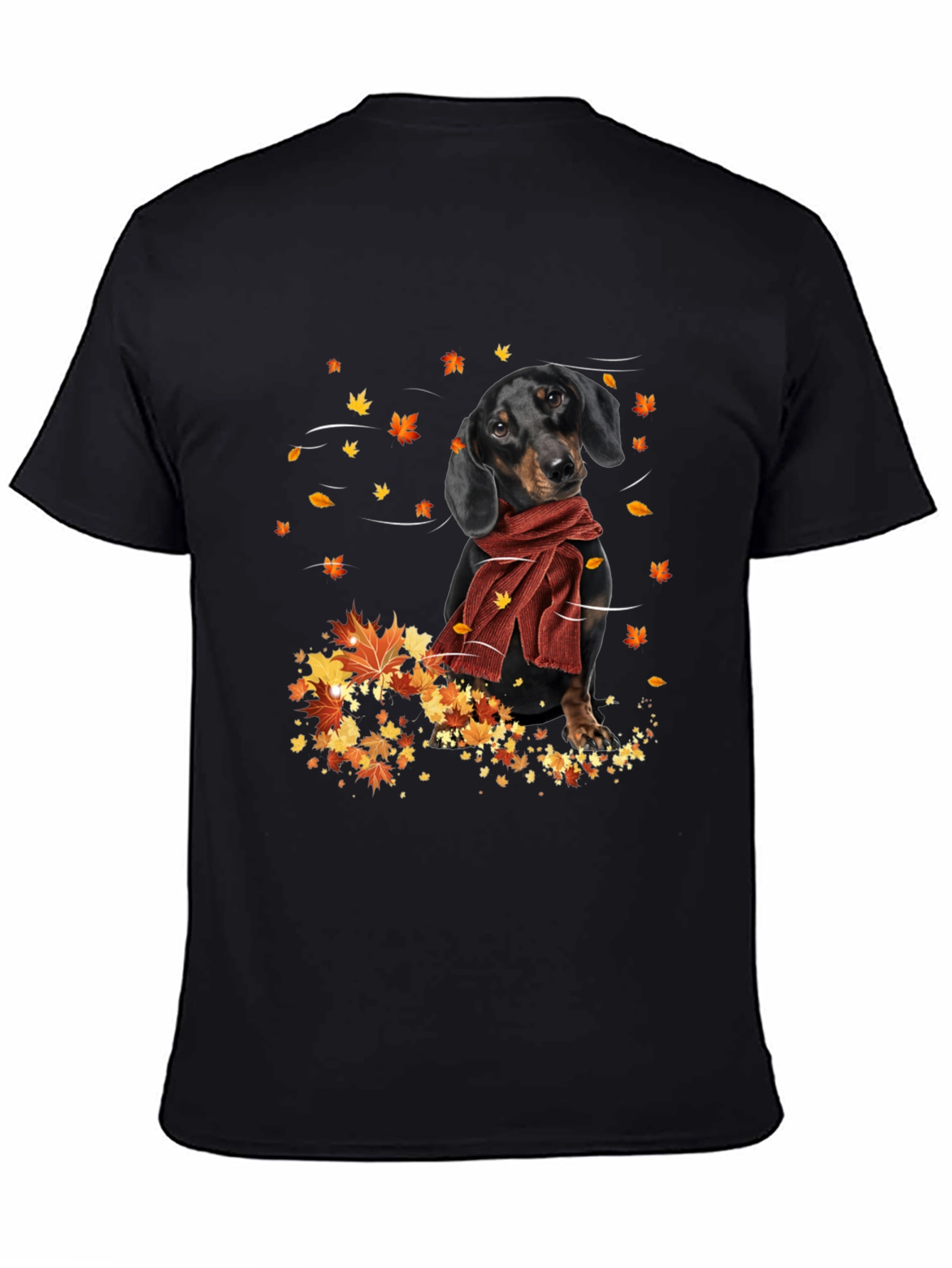 Dachshund in Autumn Leaves T-Shirt