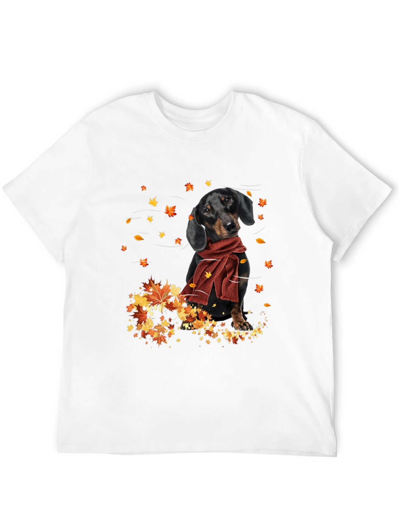 Dachshund in Autumn Leaves T-Shirt