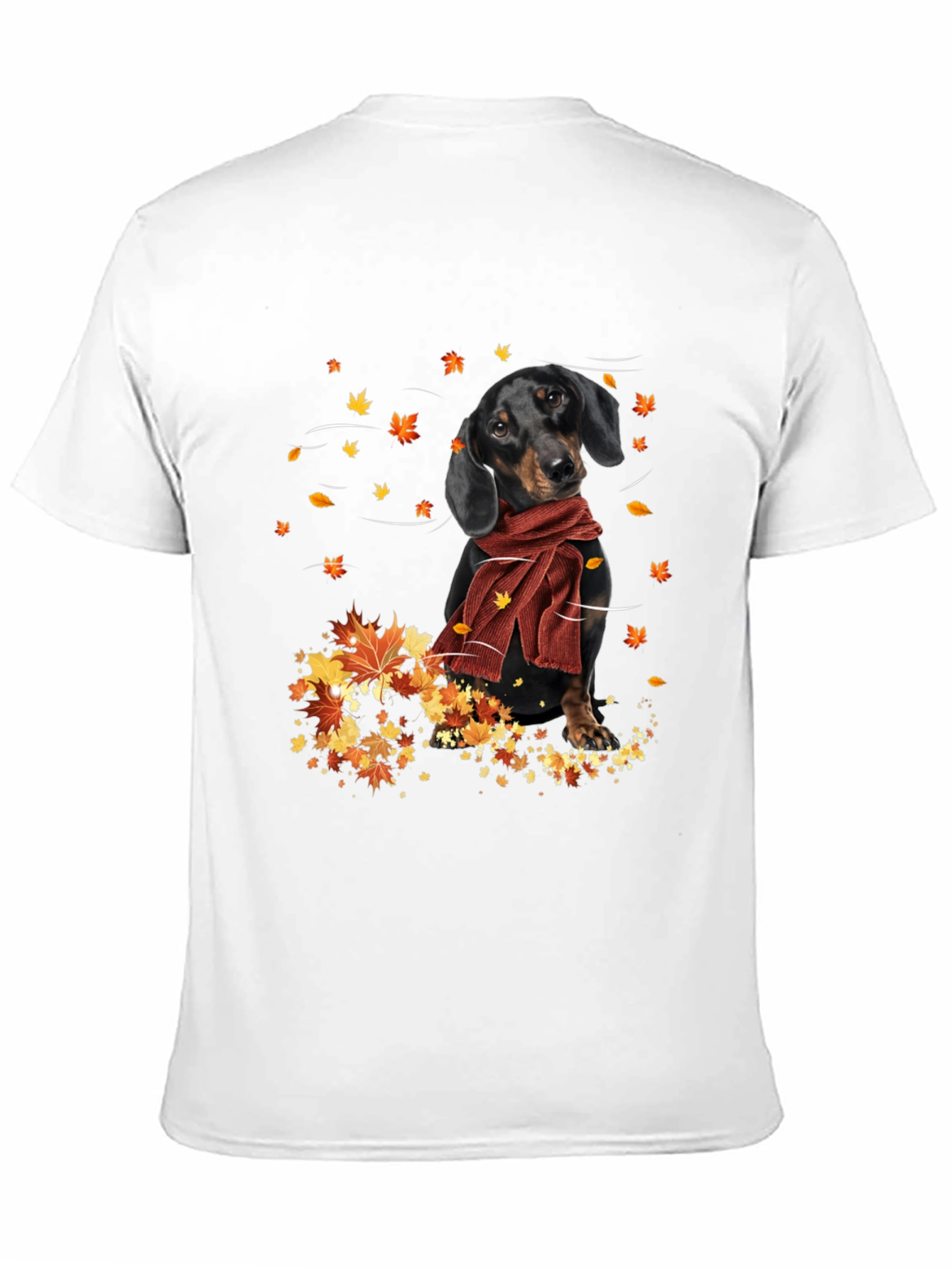 Dachshund in Autumn Leaves T-Shirt