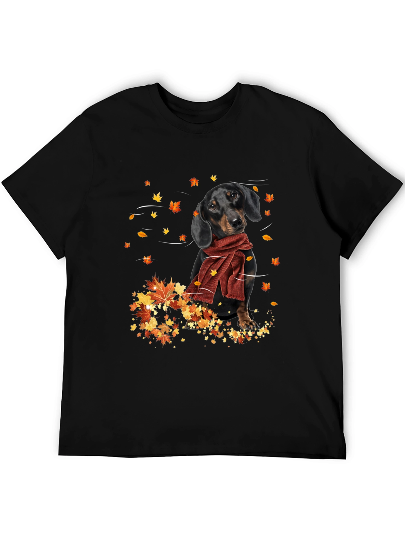 Dachshund in Autumn Leaves T-Shirt