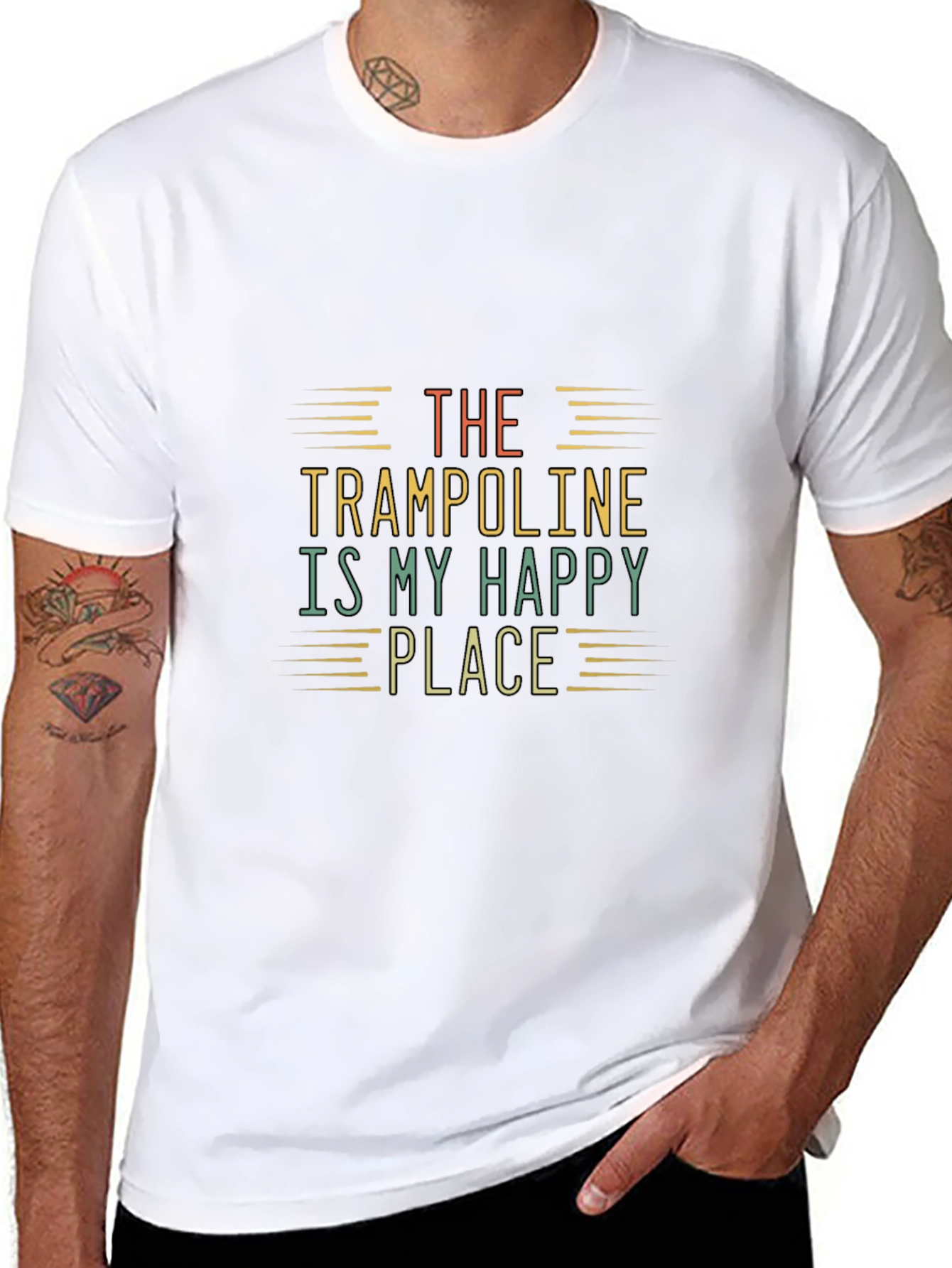Trampoline Happy Place Graphic Tee