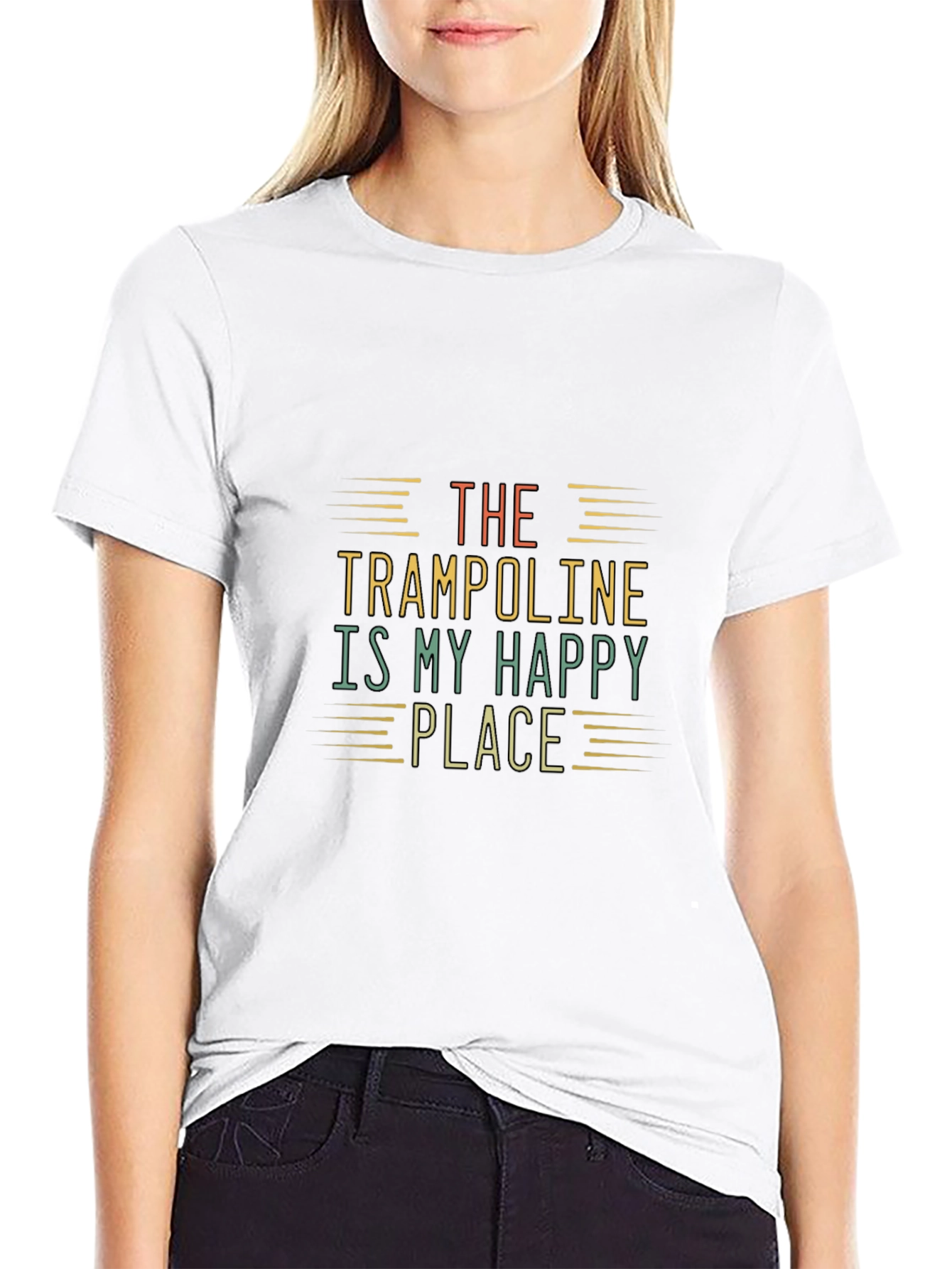 Trampoline Happy Place Graphic Tee