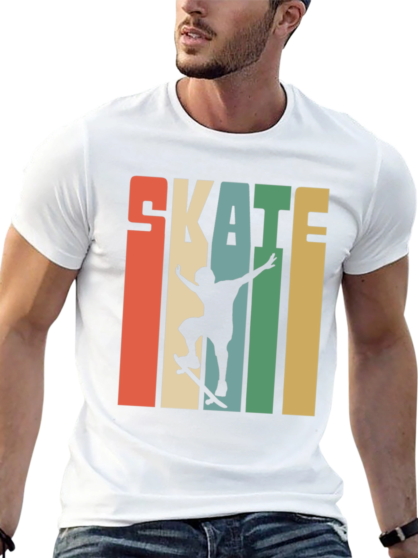 Retro Skate T-Shirt - Skateboarder Design