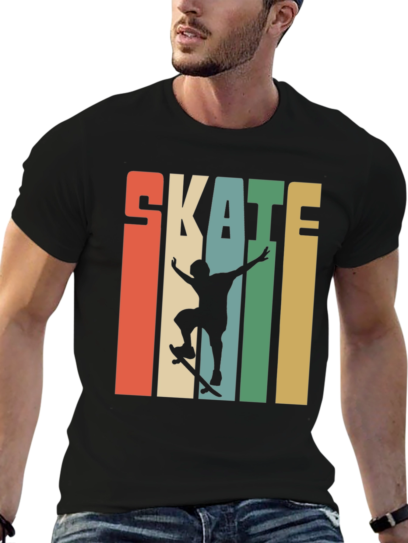 Retro Skate T-Shirt - Skateboarder Design