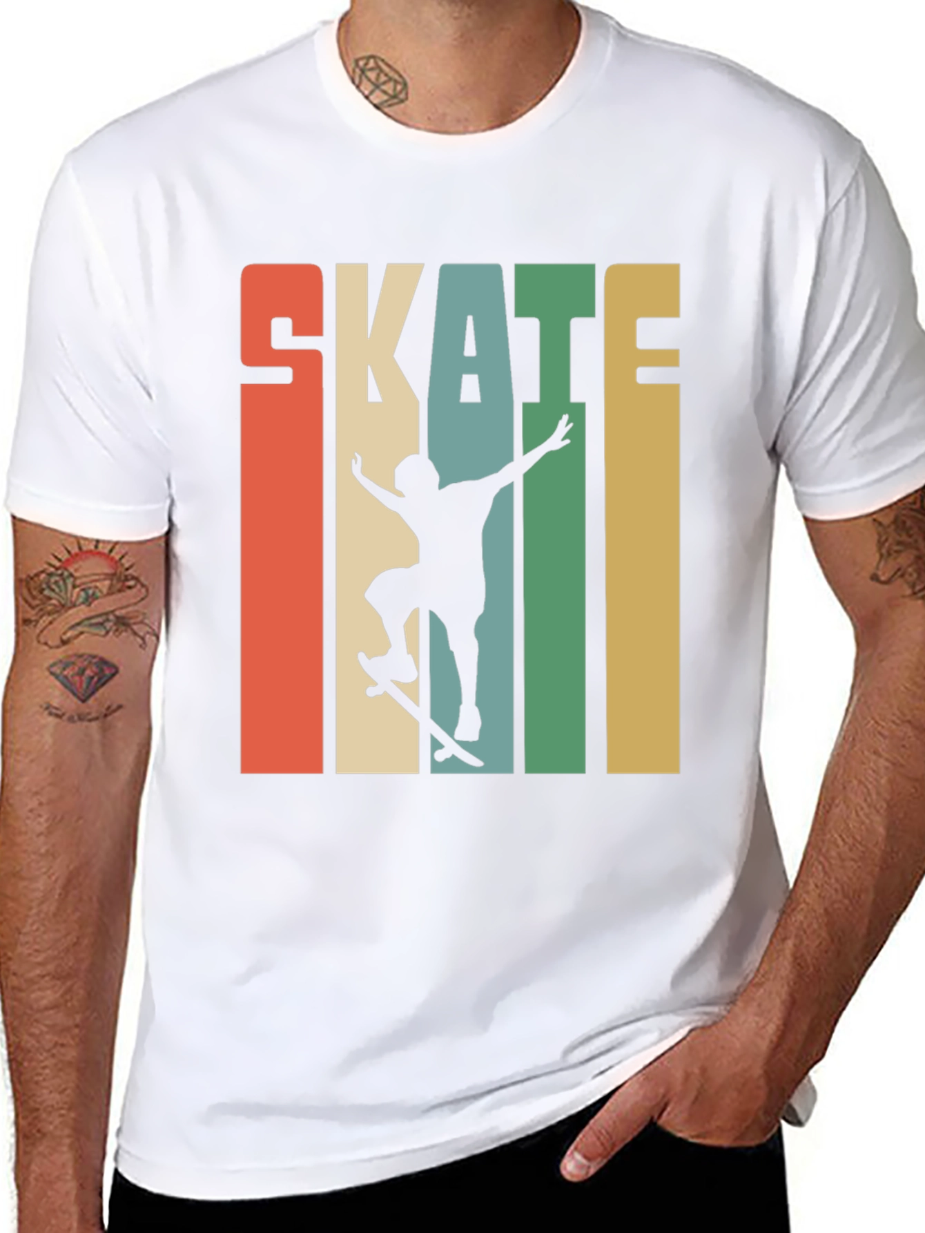 Retro Skate T-Shirt - Skateboarder Design