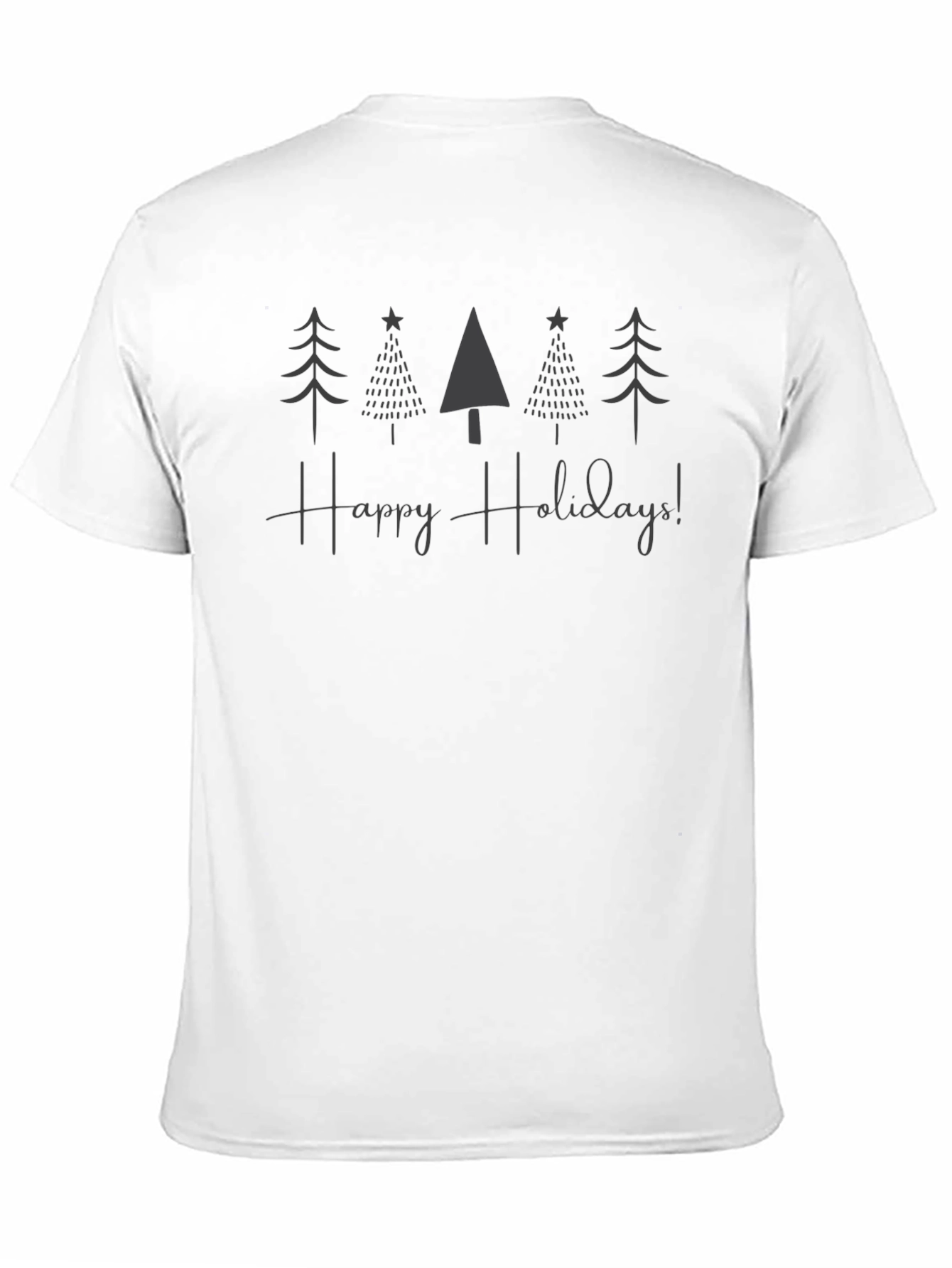 Happy Holidays Tree Graphic T-Shirt