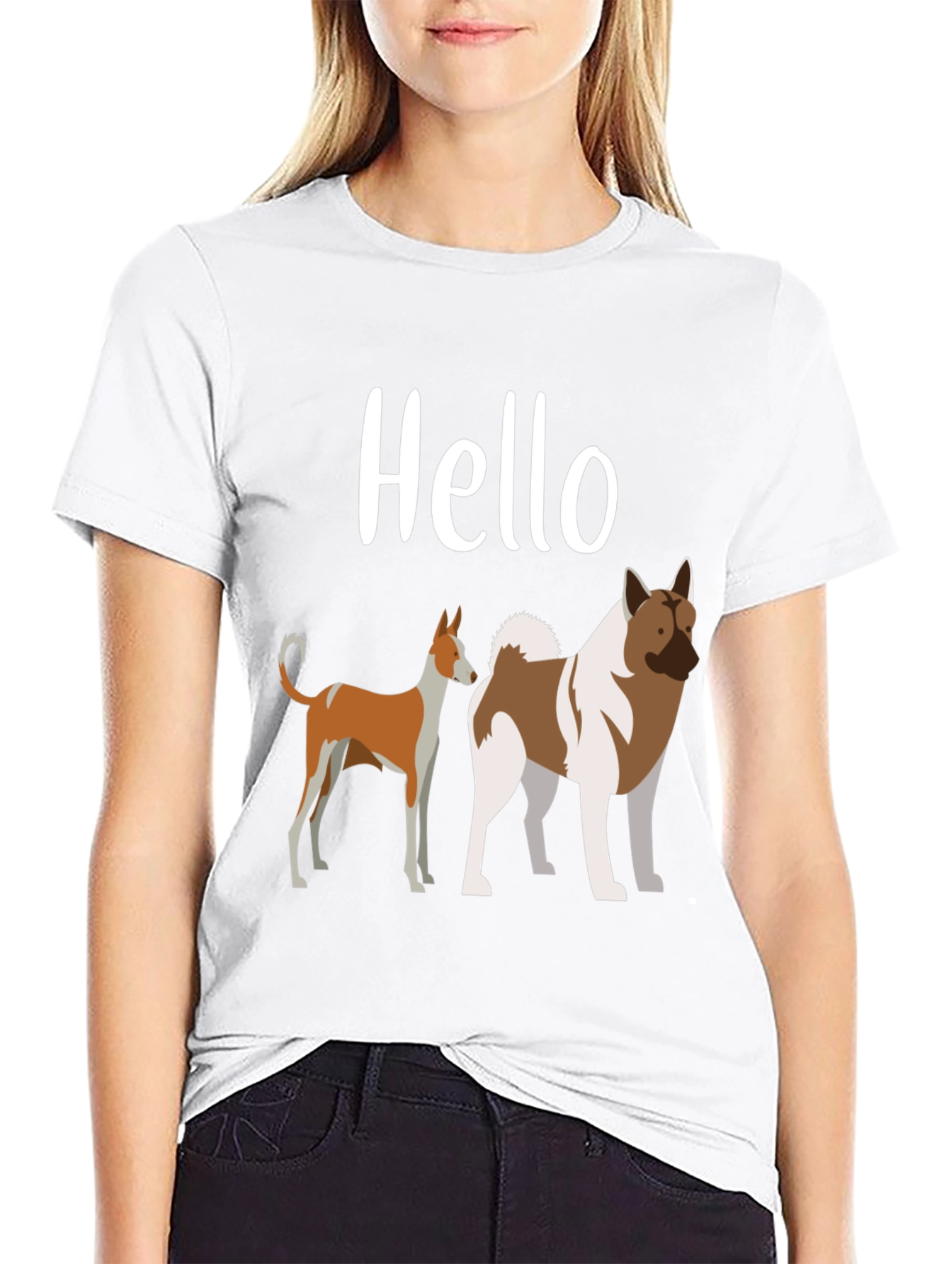 Hello Dog T-Shirt Cute Dog Lover Tee