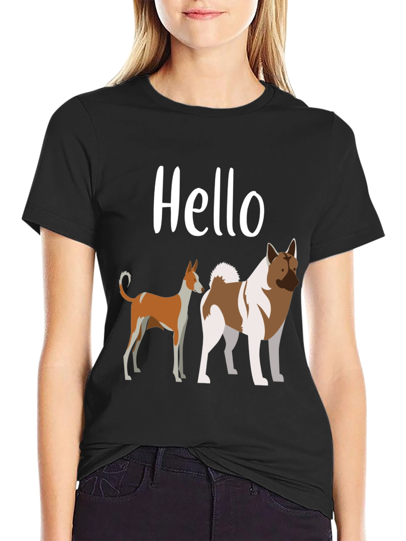 Hello Dog T-Shirt Cute Dog Lover Tee