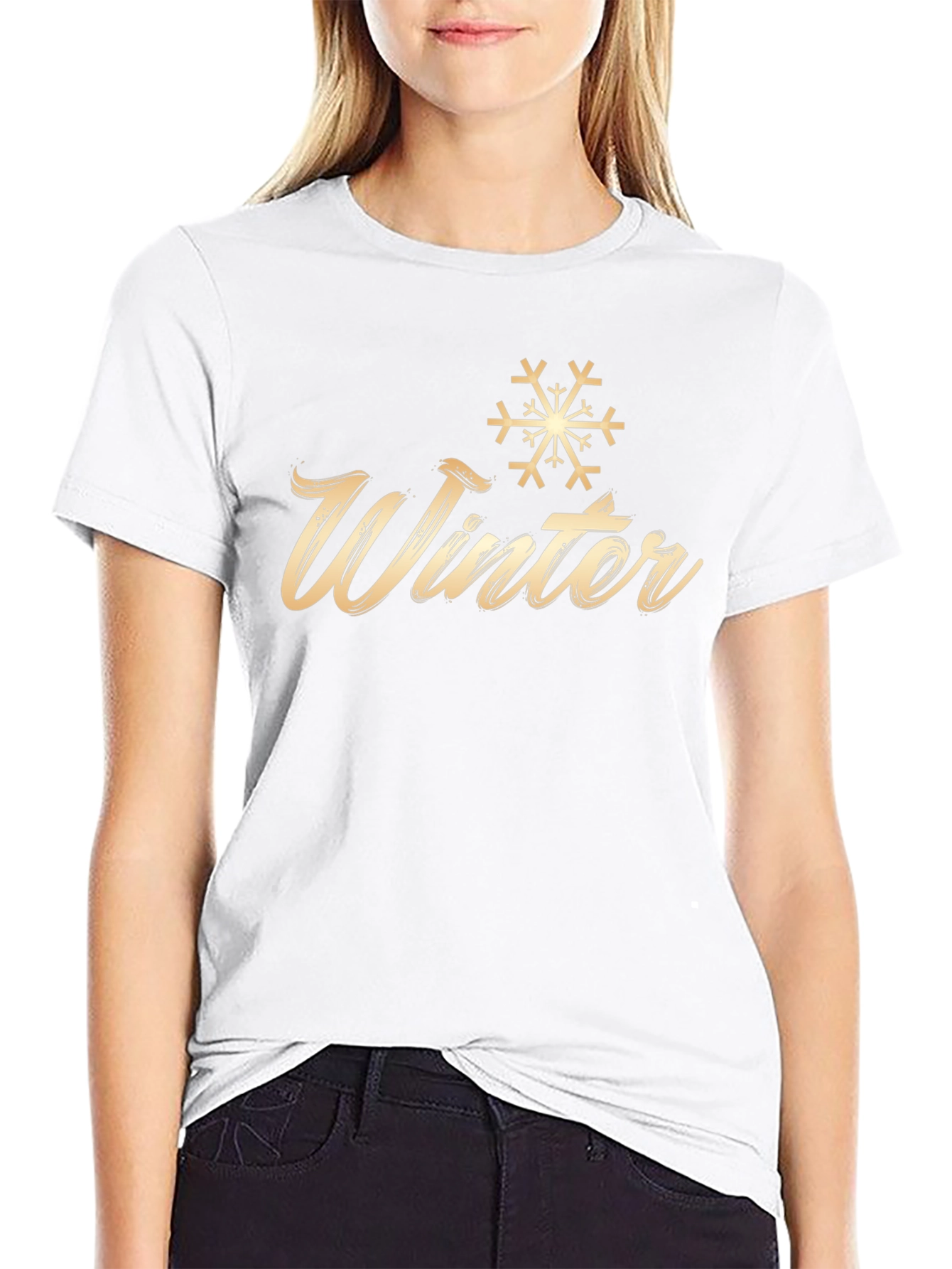 Winter Snowflake Graphic T-Shirt