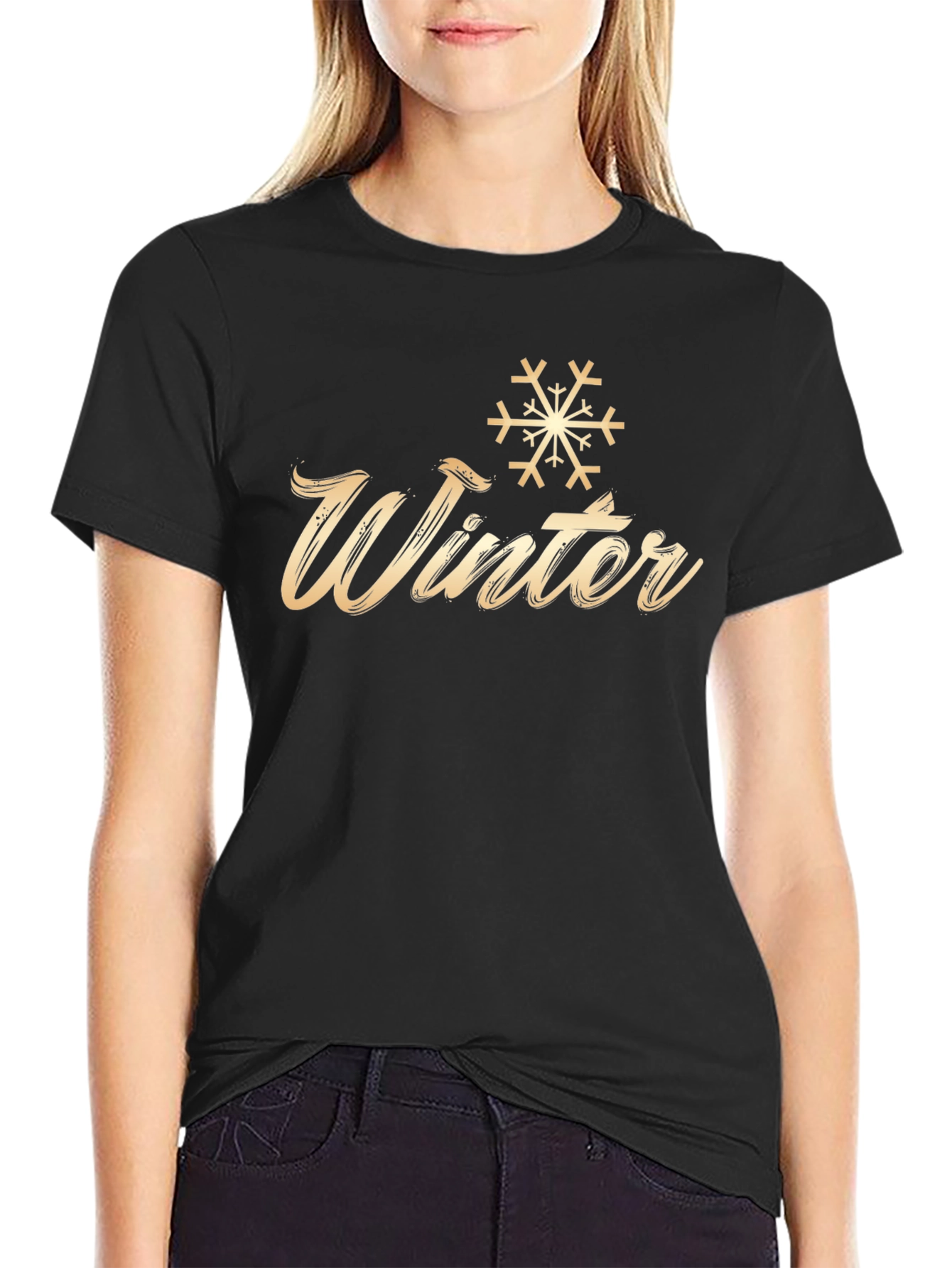 Winter Snowflake Graphic T-Shirt
