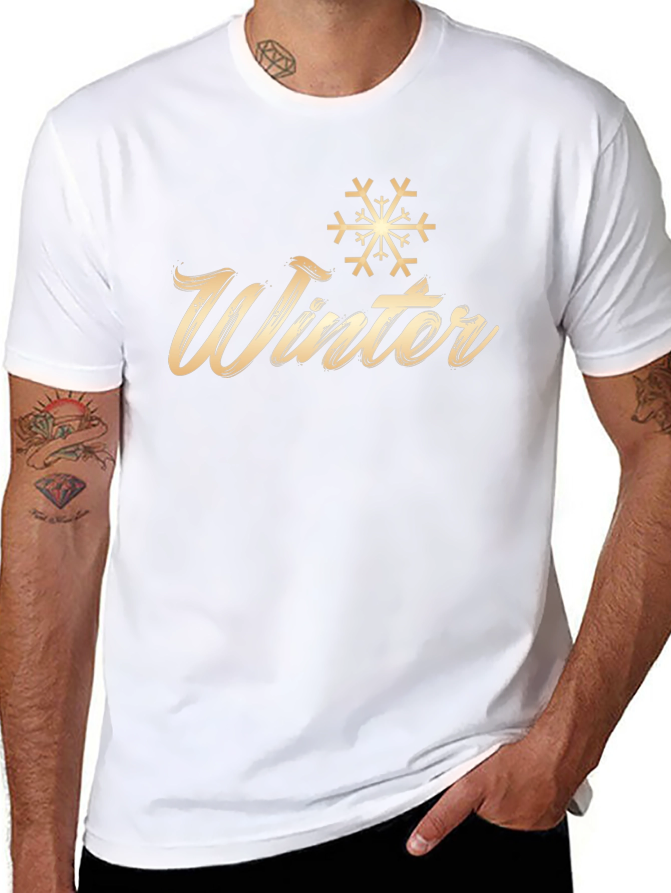 Winter Snowflake Graphic T-Shirt