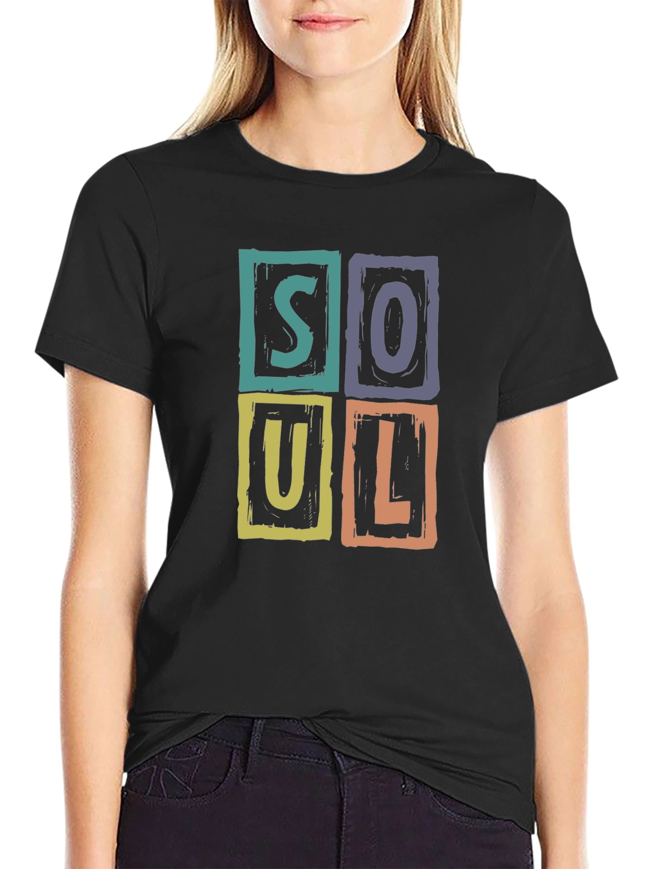 Soul Graphic Print Crew Neck T-Shirt