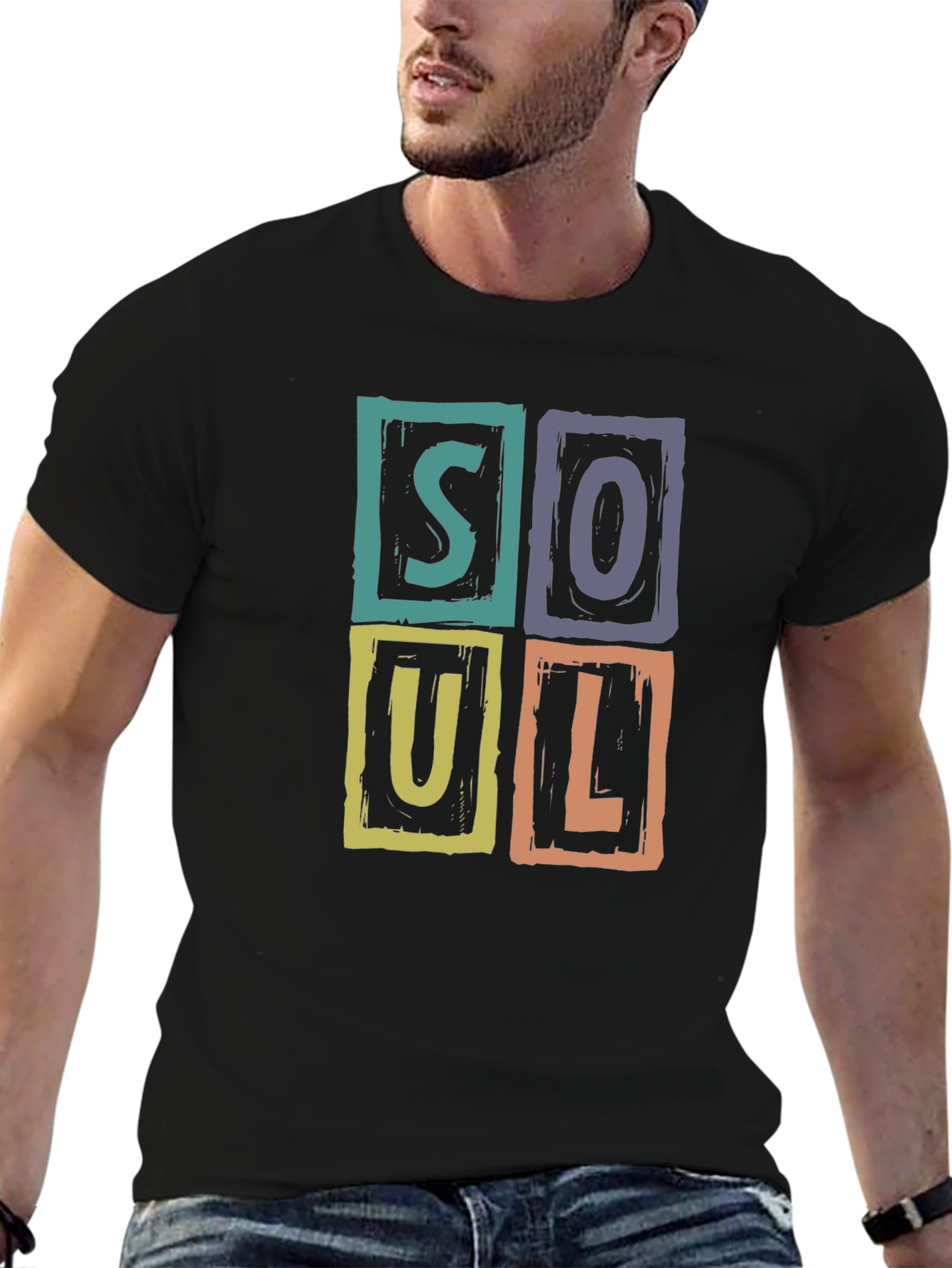 Soul Graphic Print Crew Neck T-Shirt