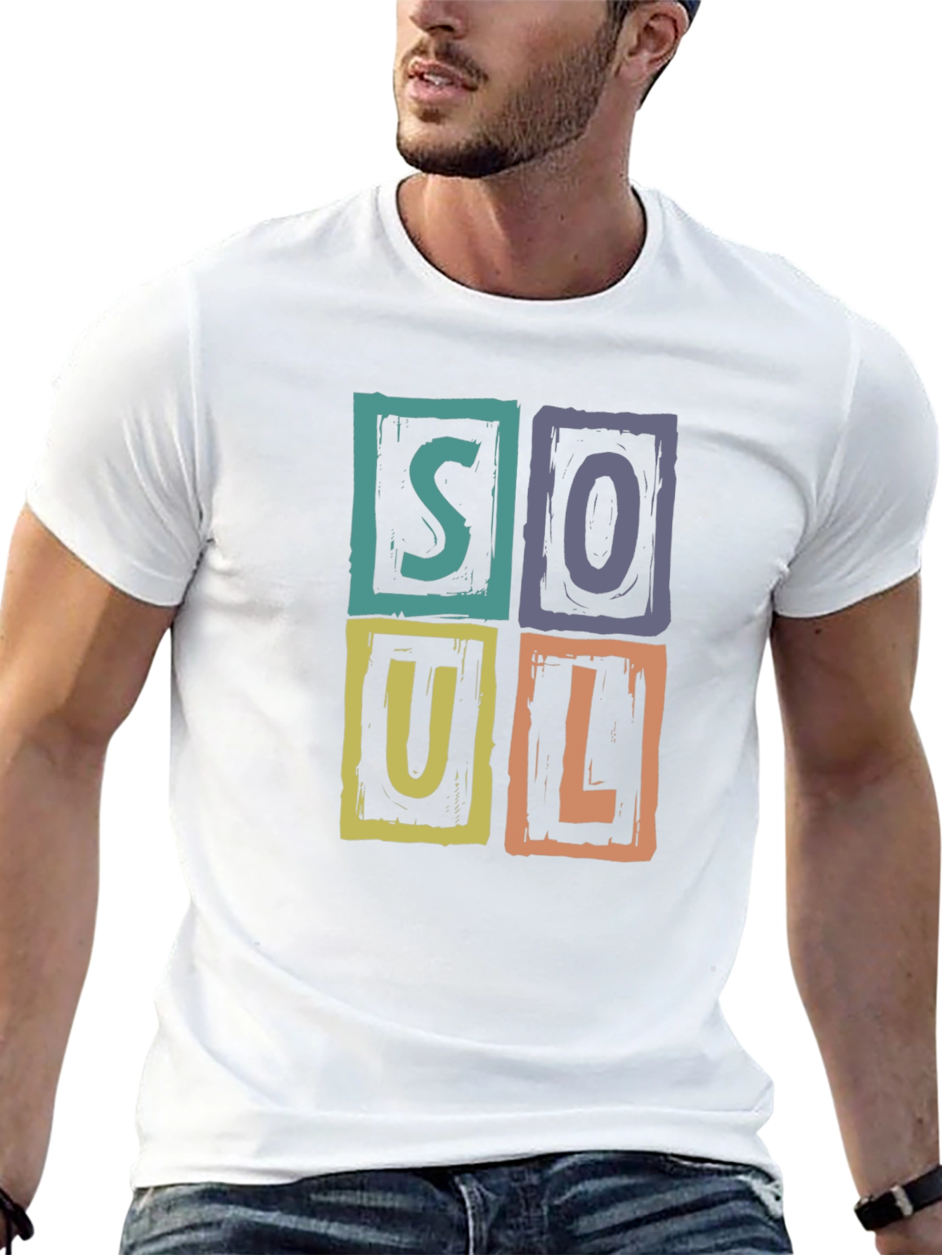 Soul Graphic Print Crew Neck T-Shirt