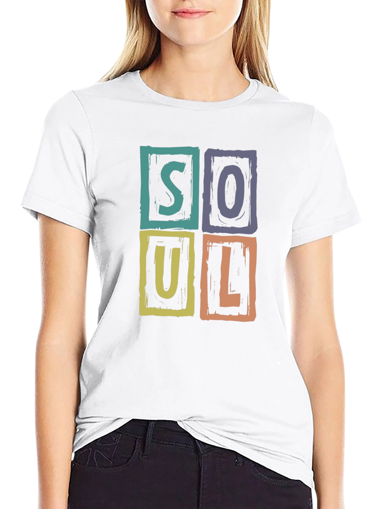 Soul Graphic Print Crew Neck T-Shirt
