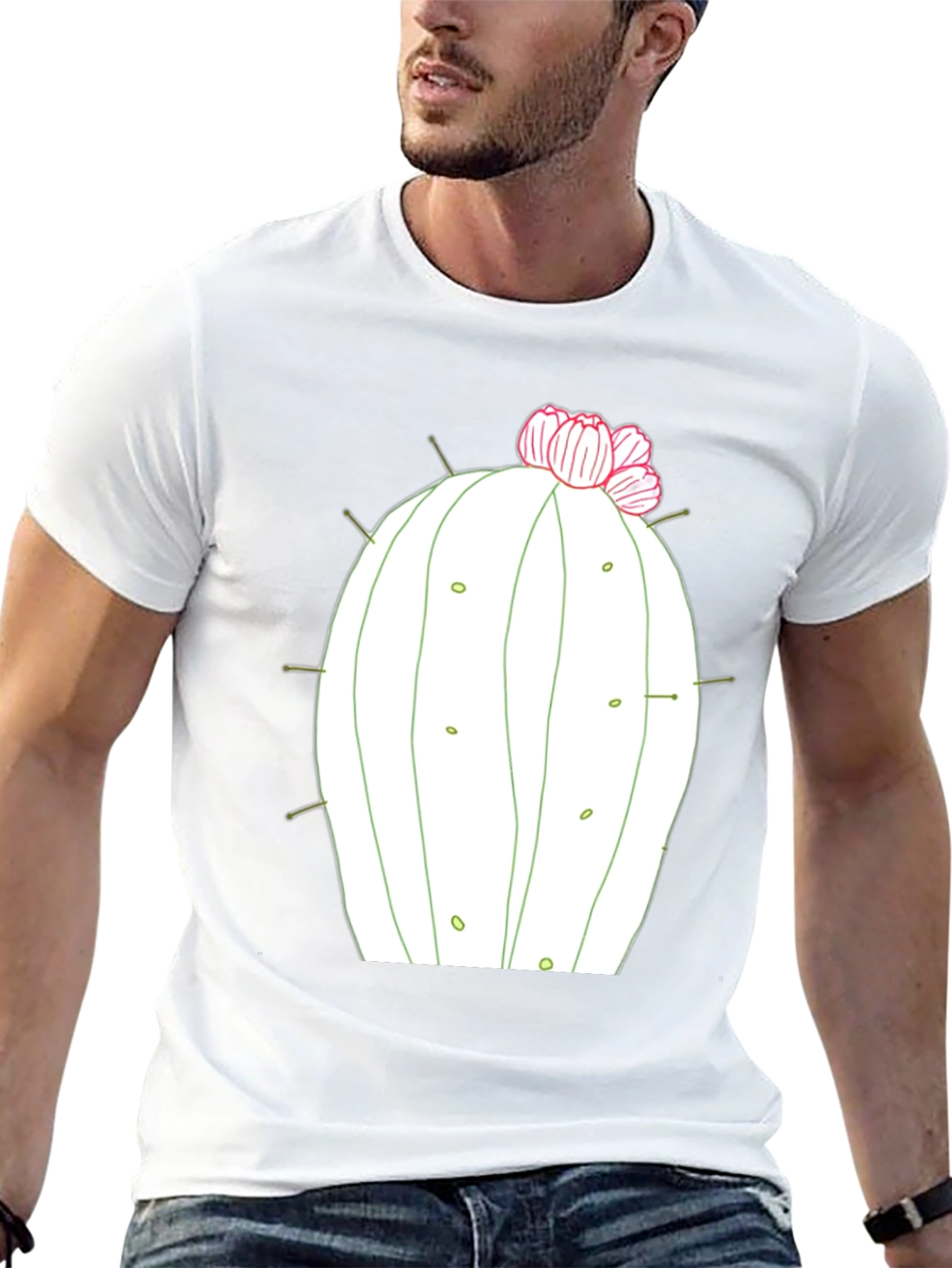 Cactus Flower Graphic Tee - Desert Style