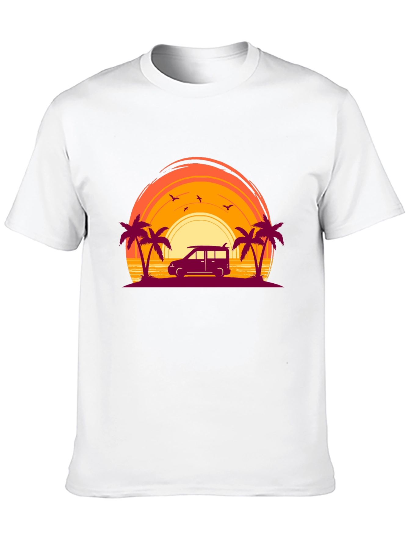 Sunset Beach Van Graphic Tee