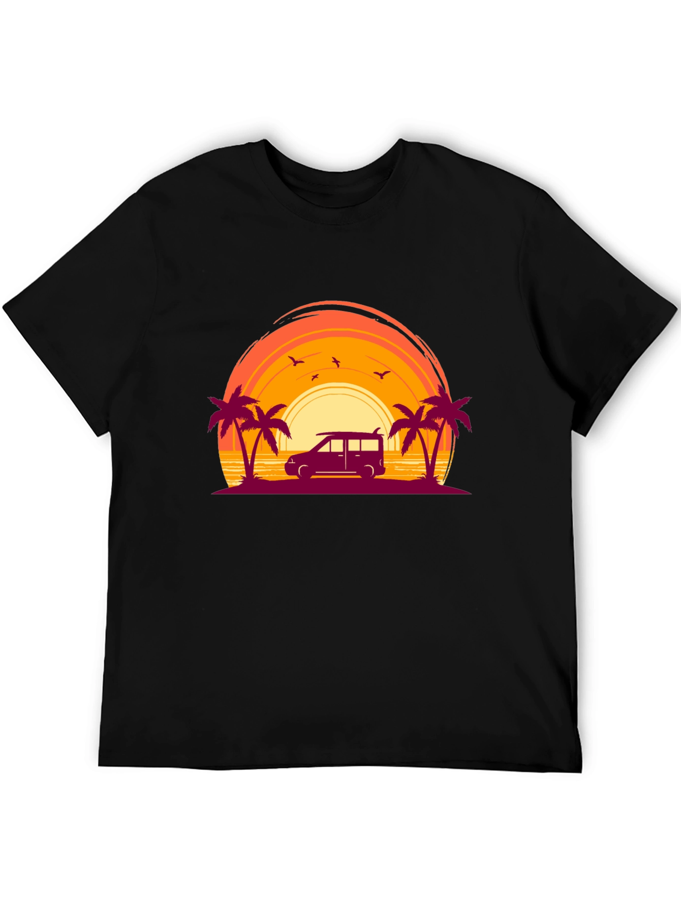 Sunset Beach Van Graphic Tee