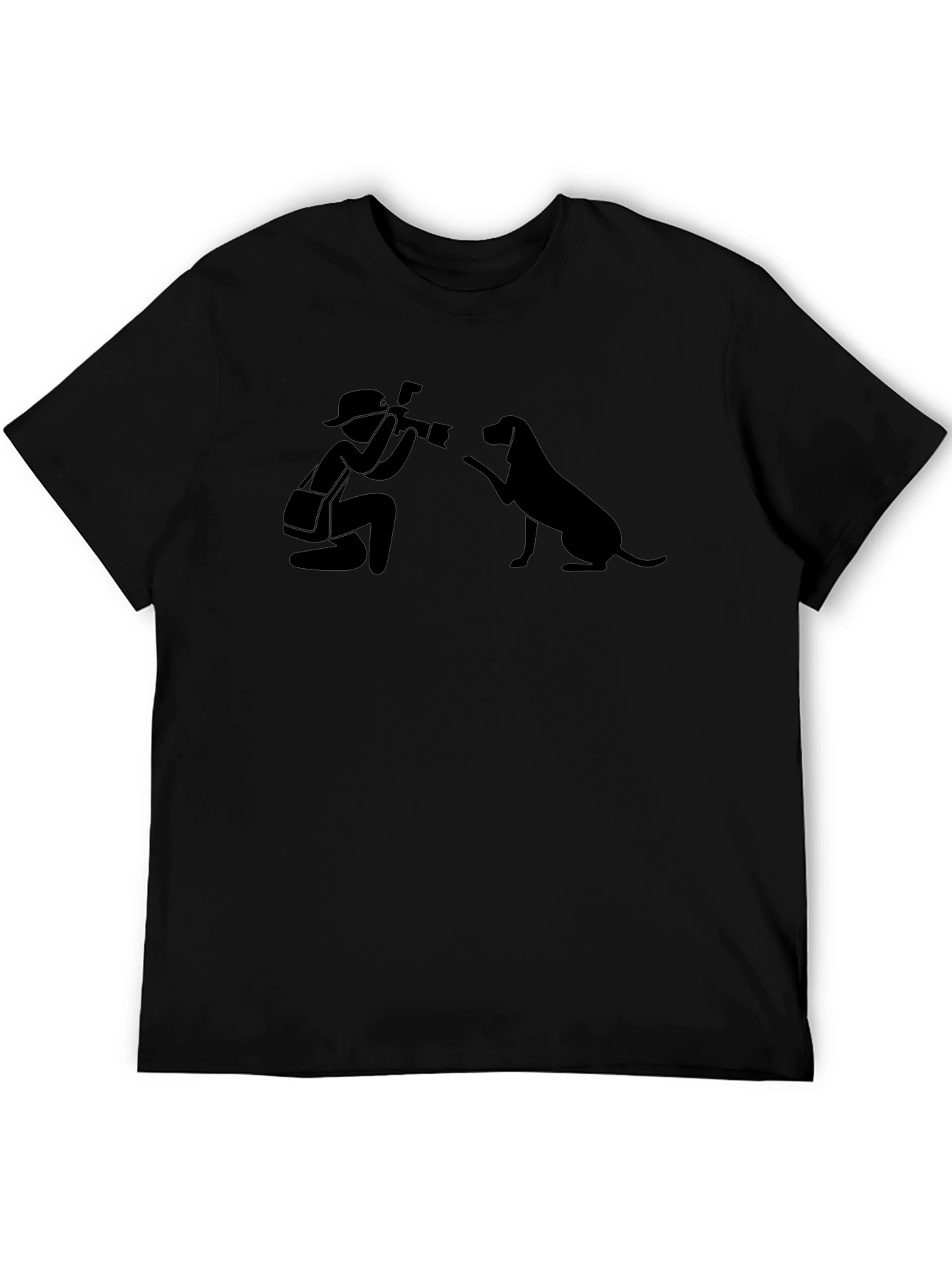 Photographer & Dog Graphic T-Shirt - Unisex