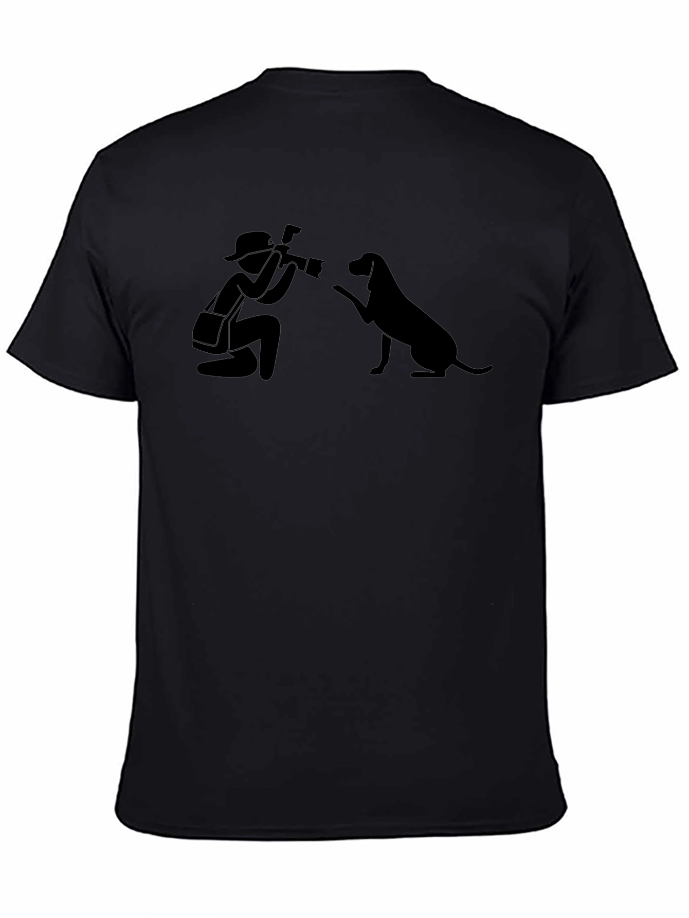 Photographer & Dog Graphic T-Shirt - Unisex