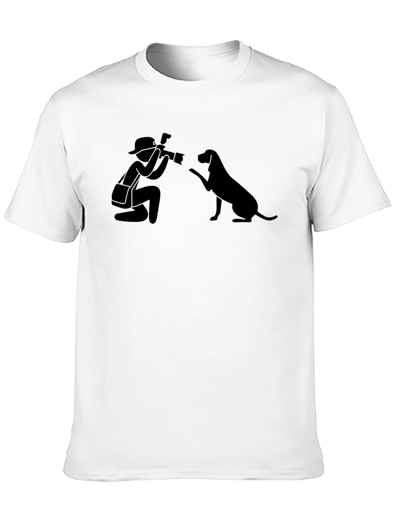 Photographer & Dog Graphic T-Shirt - Unisex