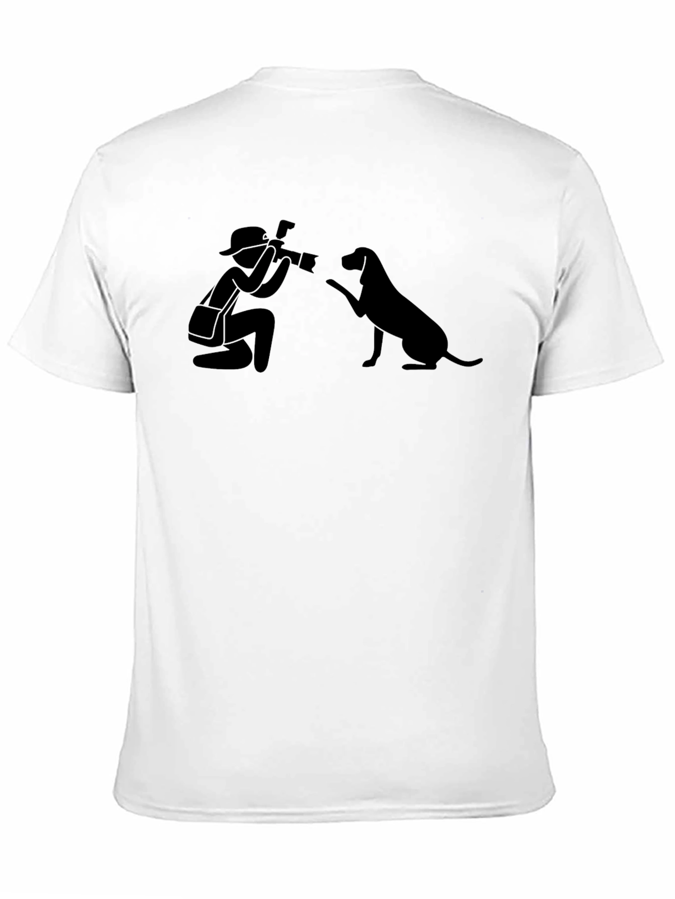 Photographer & Dog Graphic T-Shirt - Unisex