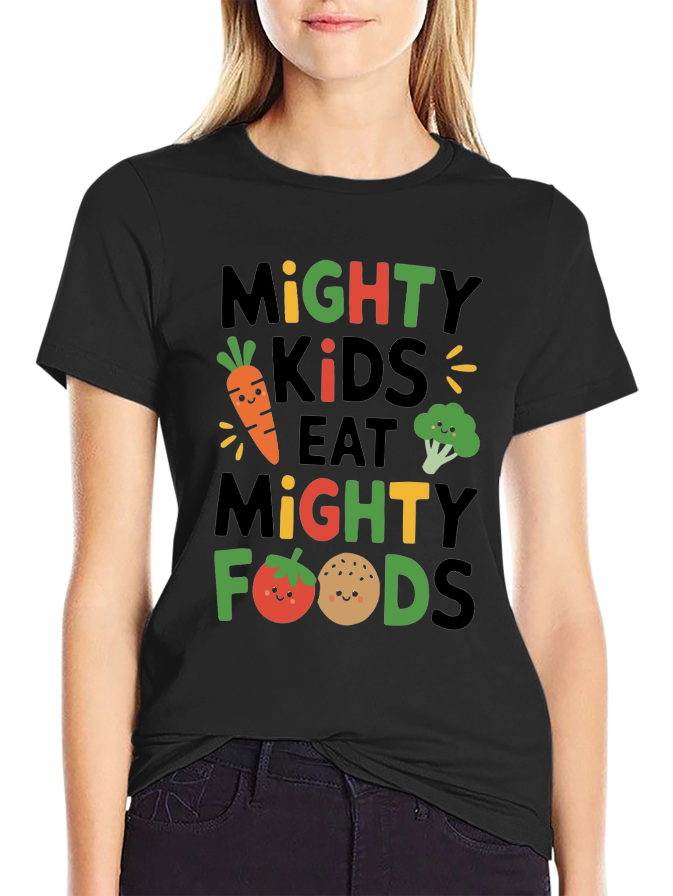 Mighty Kids Eat Mighty Foods Graphic Tee