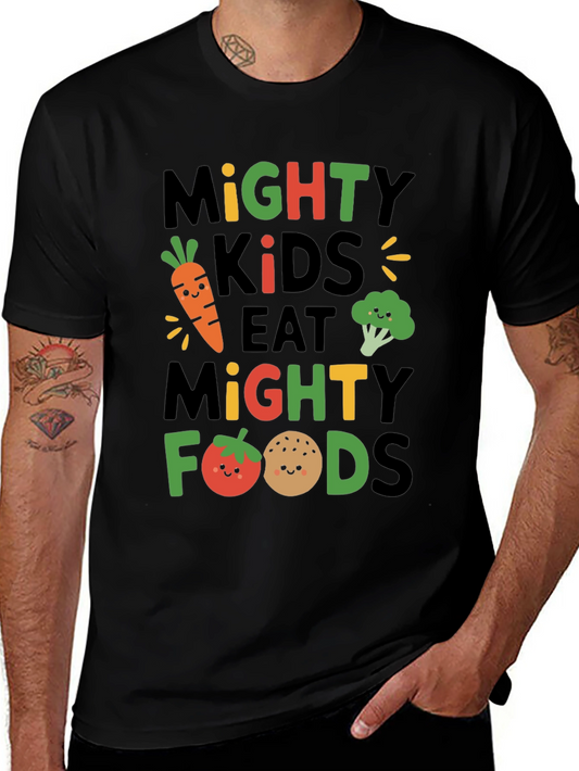Mighty Kids Eat Mighty Foods Graphic Tee
