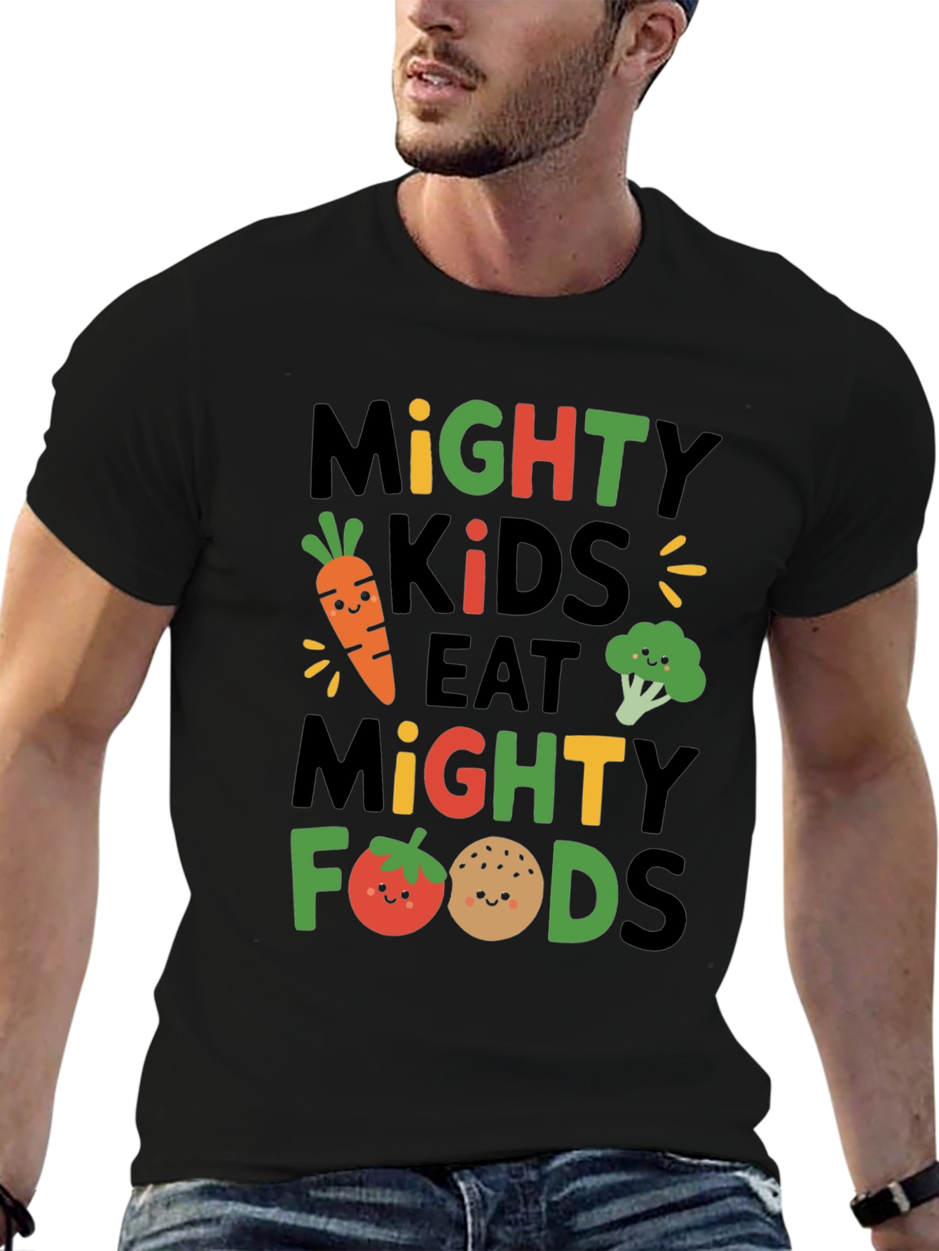 Mighty Kids Eat Mighty Foods Graphic Tee