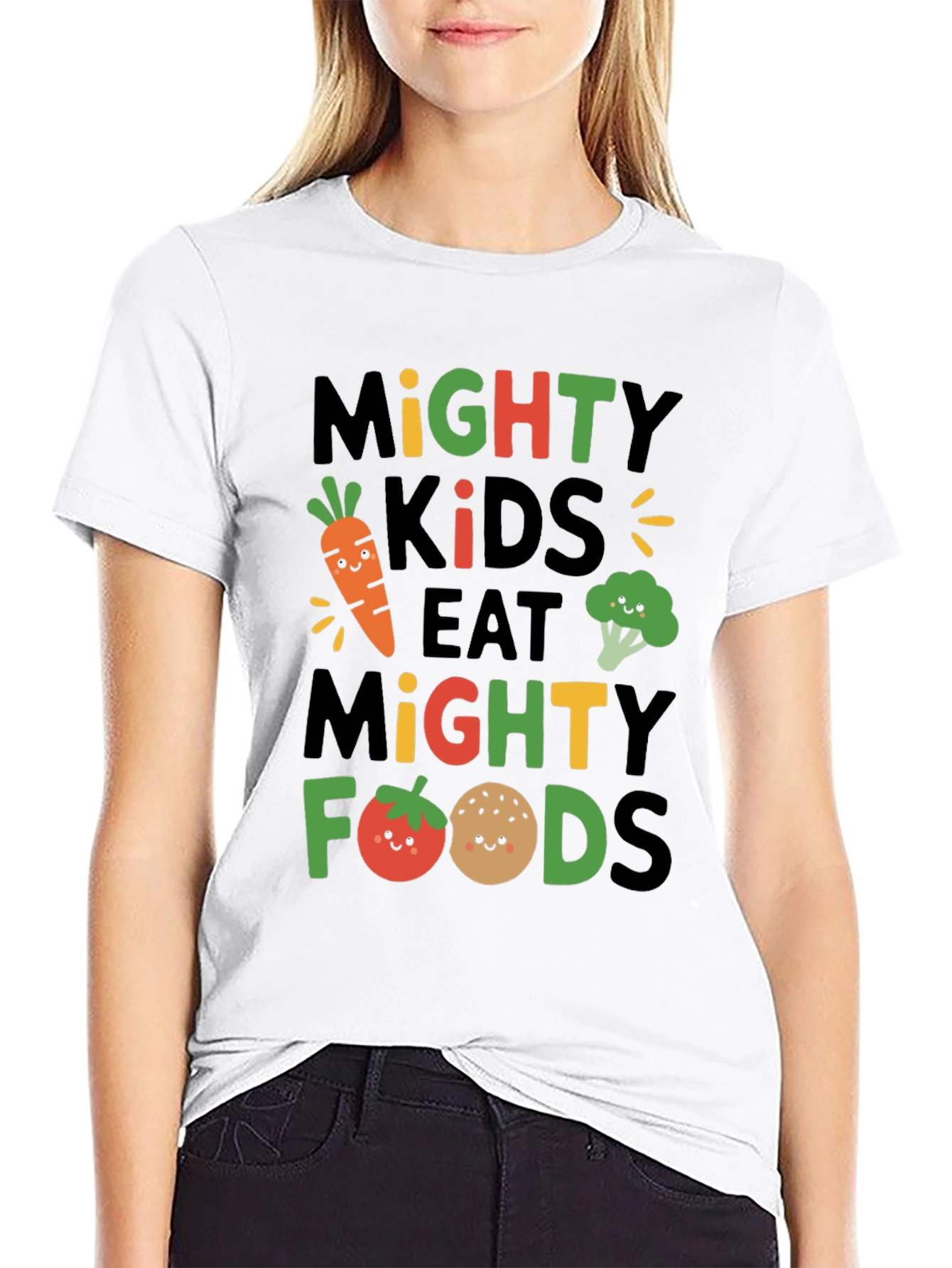Mighty Kids Eat Mighty Foods Graphic Tee