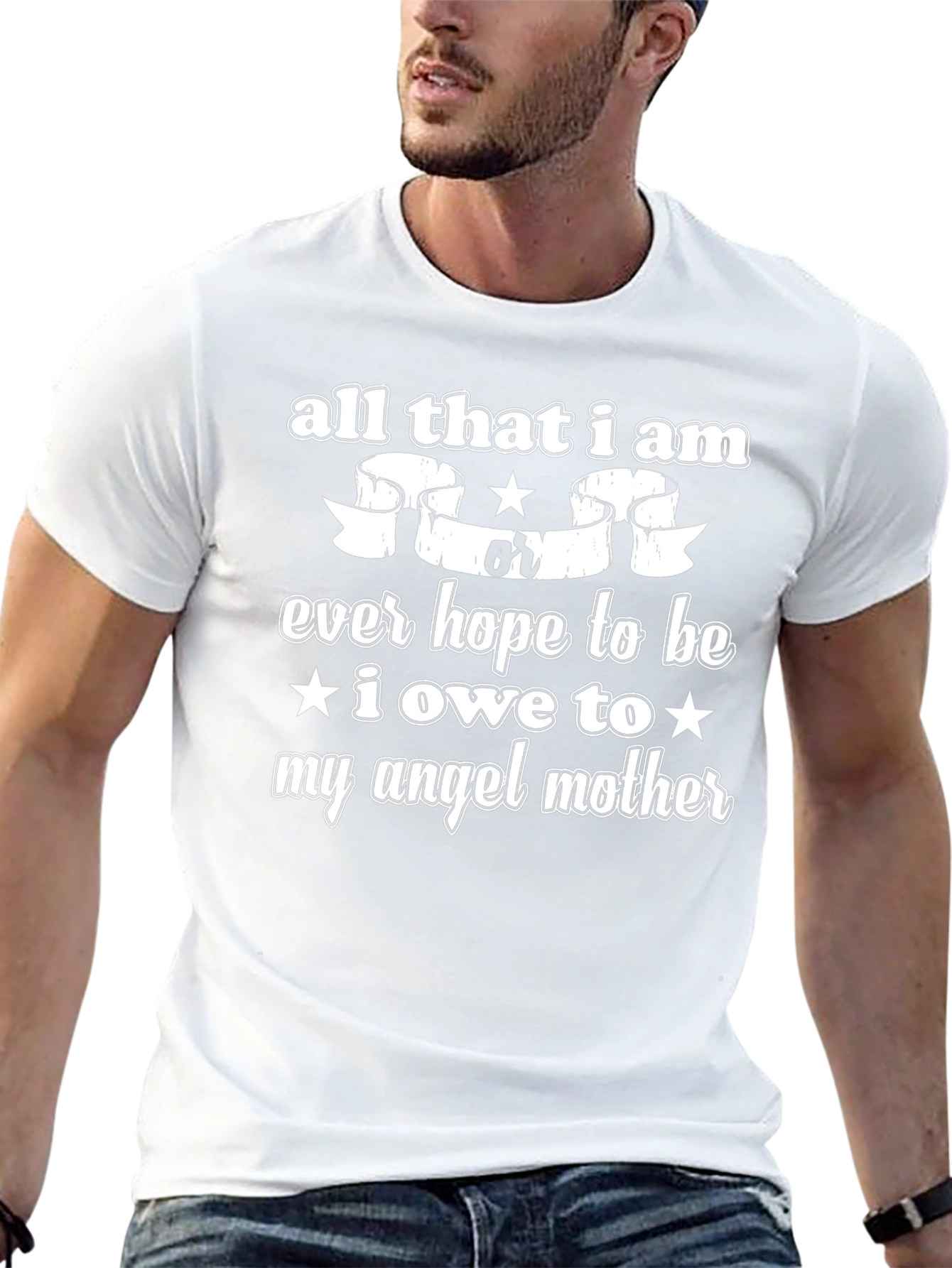 Angel Mother Graphic Tee - Soft Cotton Blend