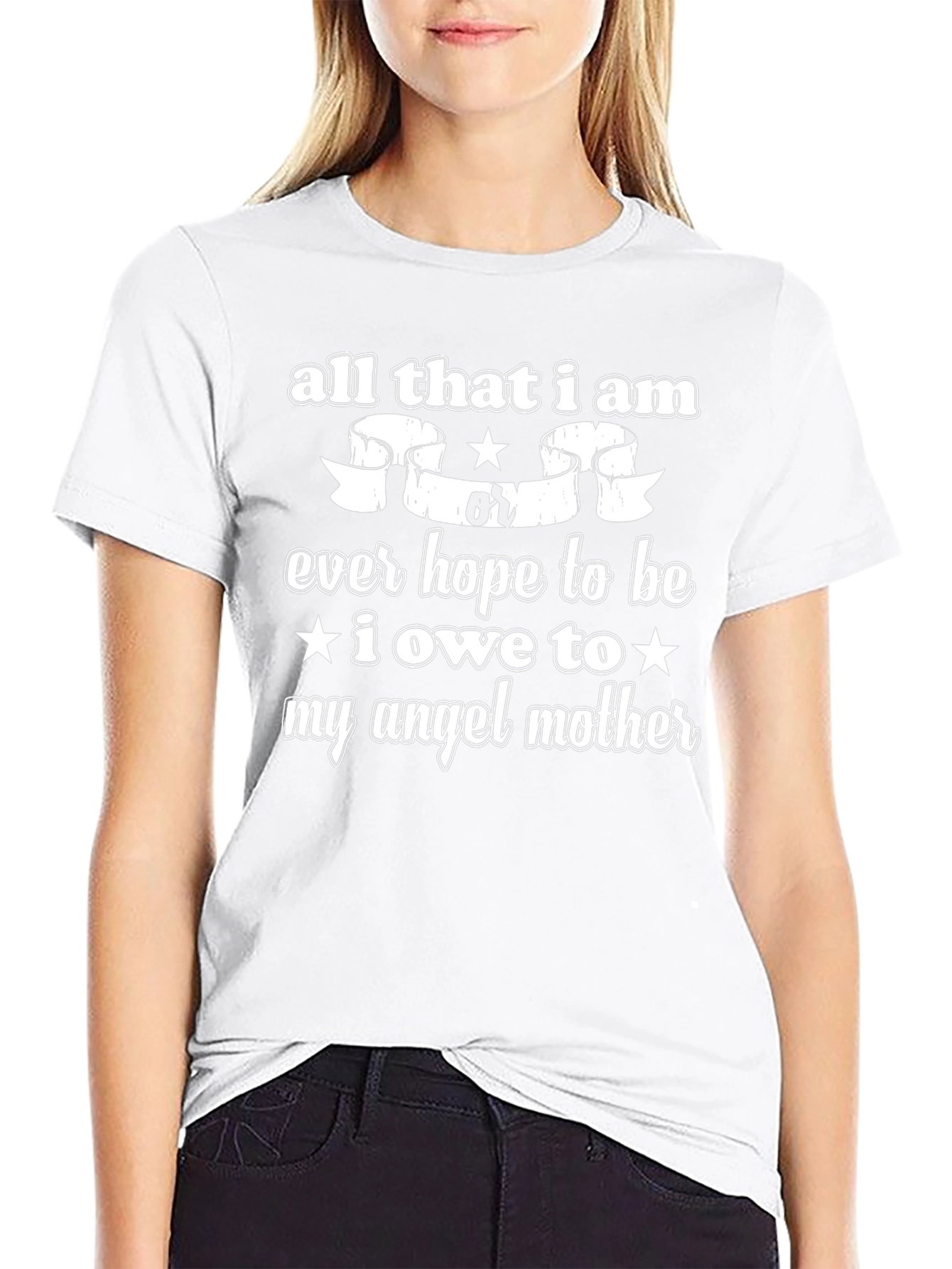 Angel Mother Graphic Tee - Soft Cotton Blend