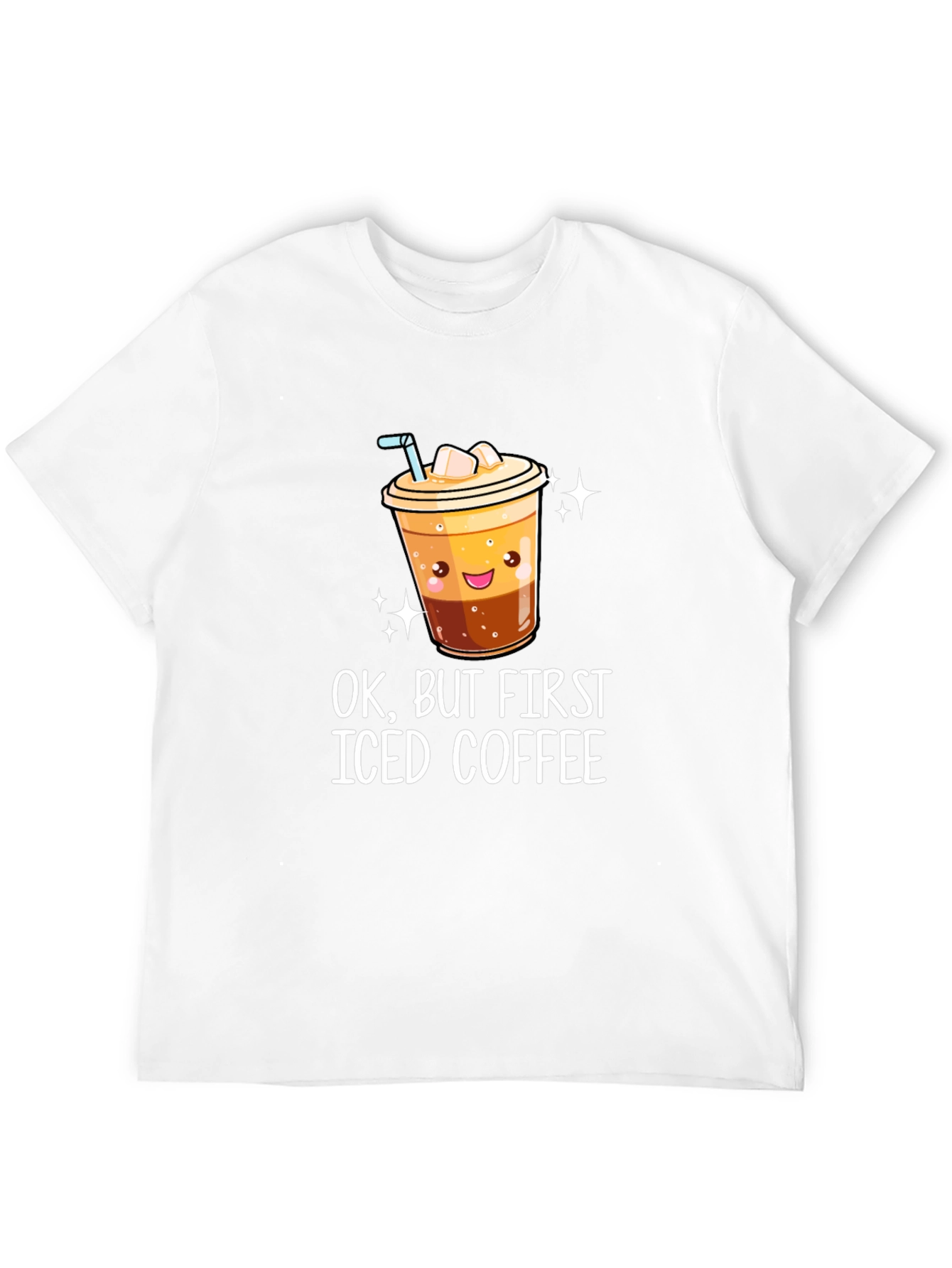 Iced Coffee Graphic Tee - Black T-Shirt