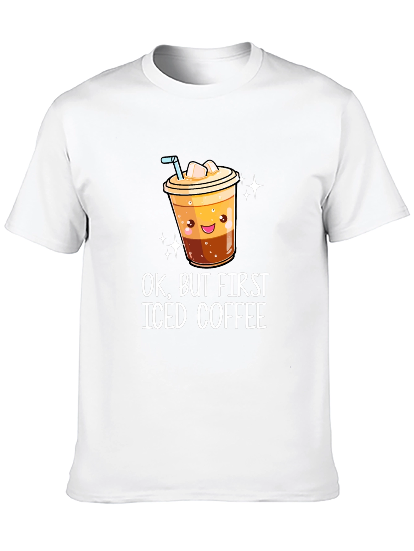 Iced Coffee Graphic Tee - Black T-Shirt