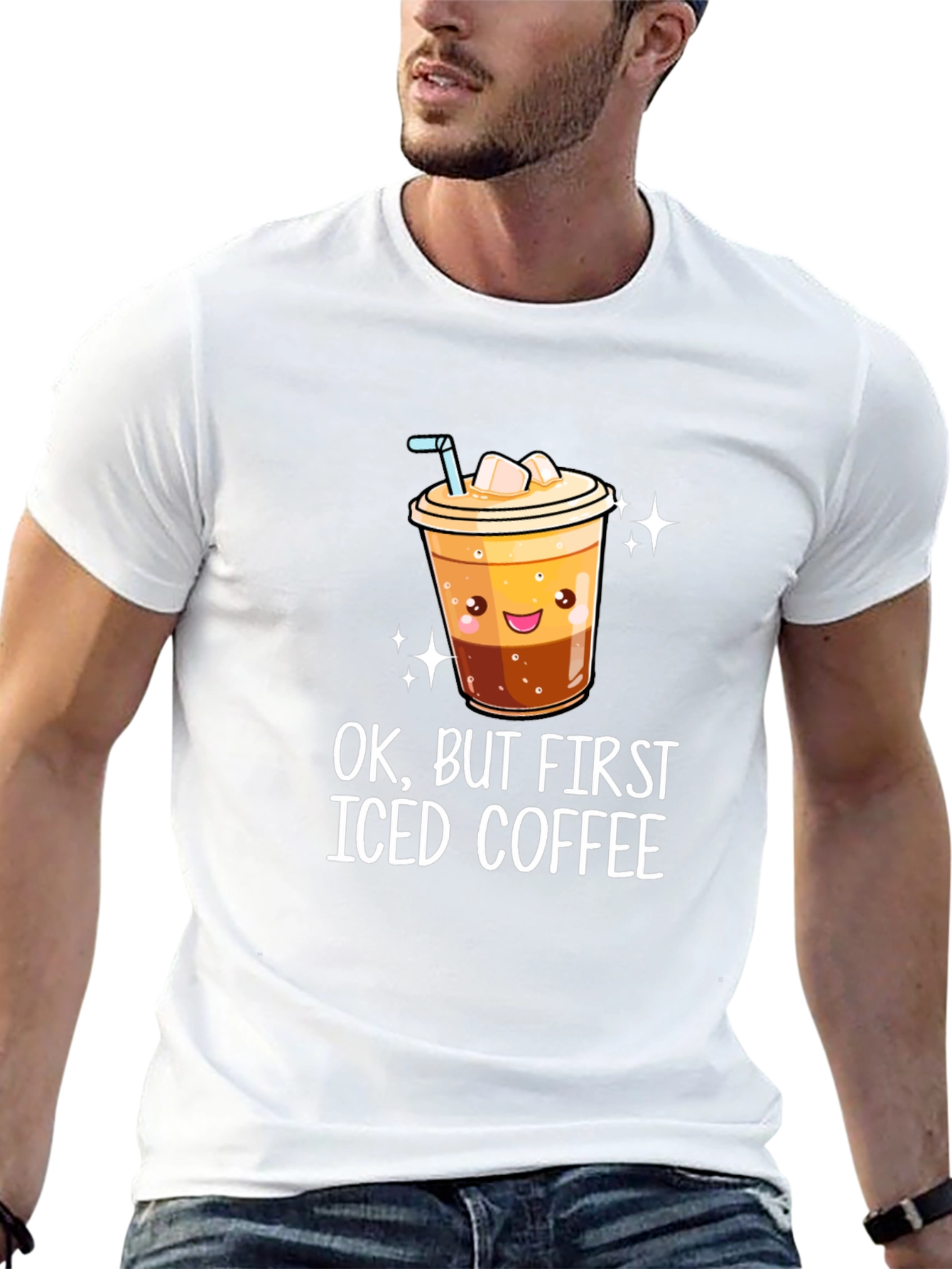 Iced Coffee Graphic Tee - Black T-Shirt