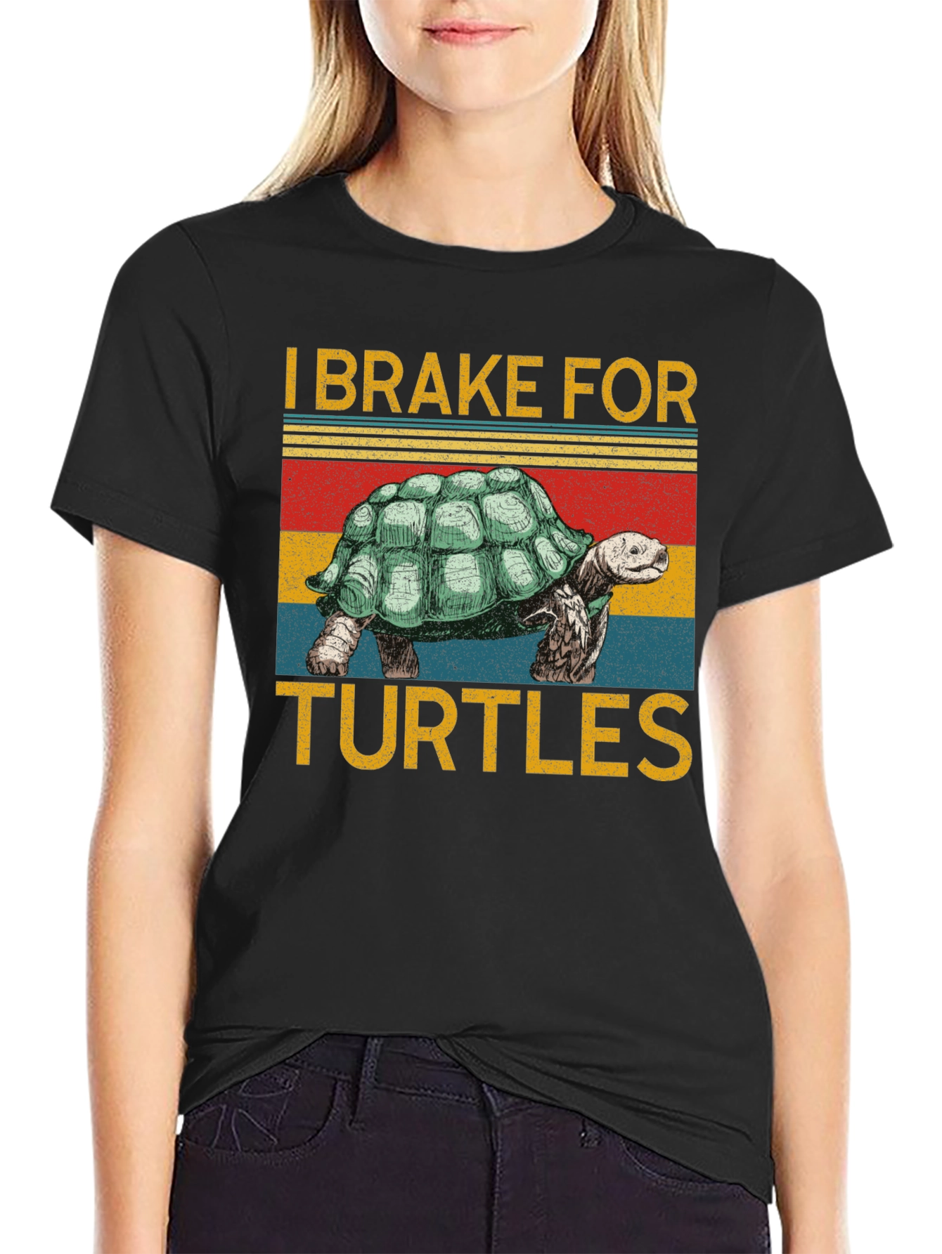 I Brake For Turtles Graphic T-Shirt