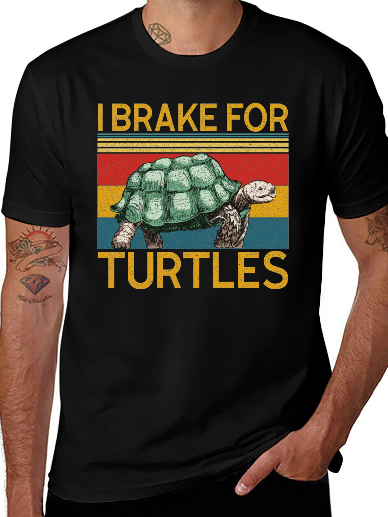 I Brake For Turtles Graphic T-Shirt